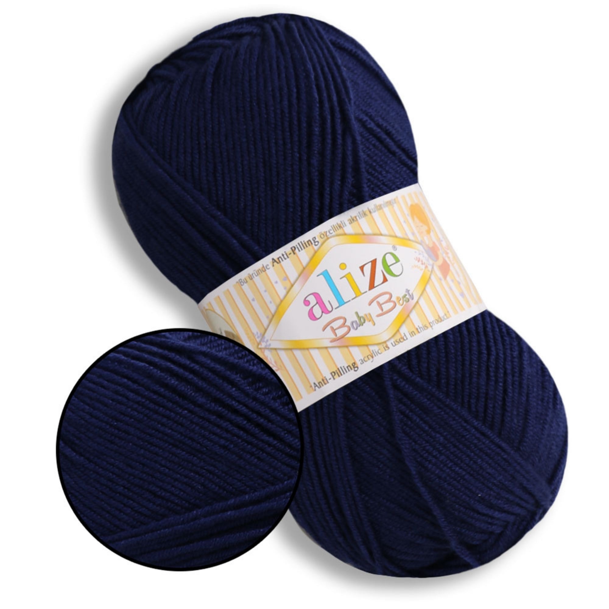 Alize Baby Best, 65 colors, 3.53 oz / 262 yds