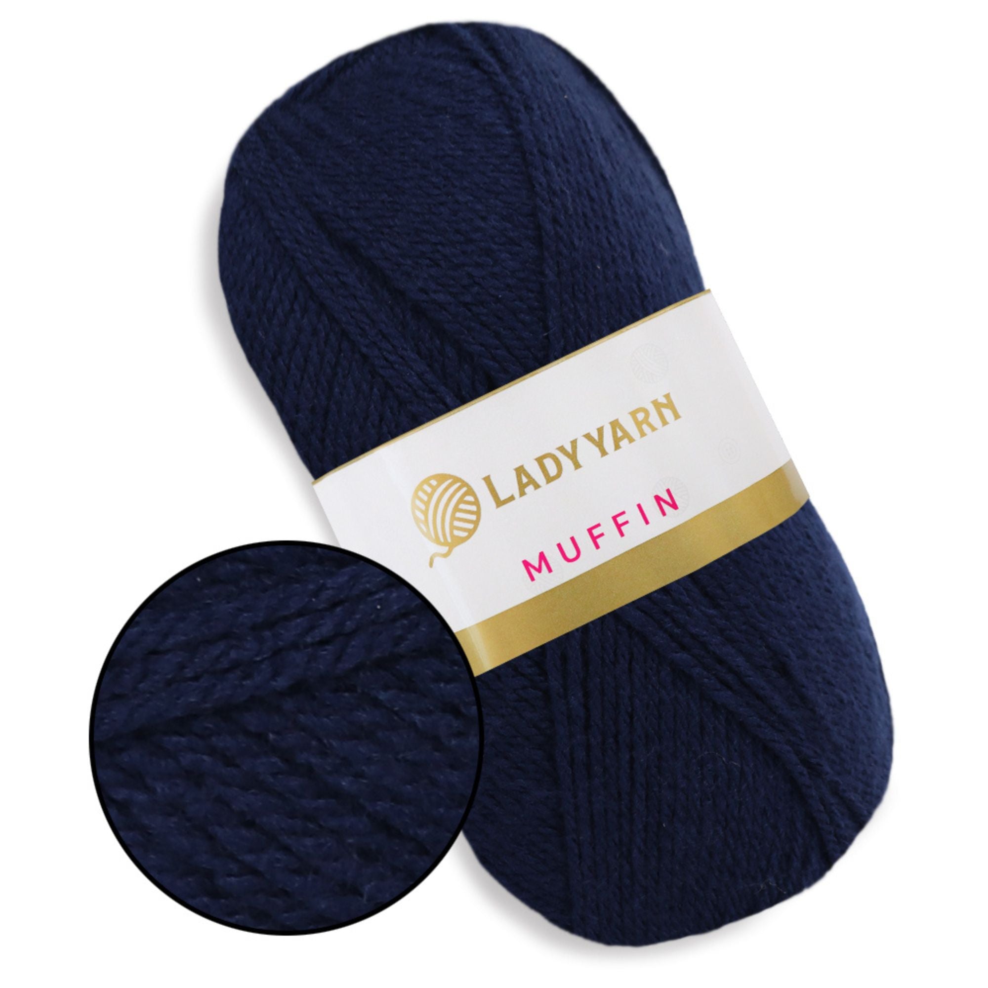 Lady Yarn Muffin, 36 colors, 3.5 oz / 525 yds