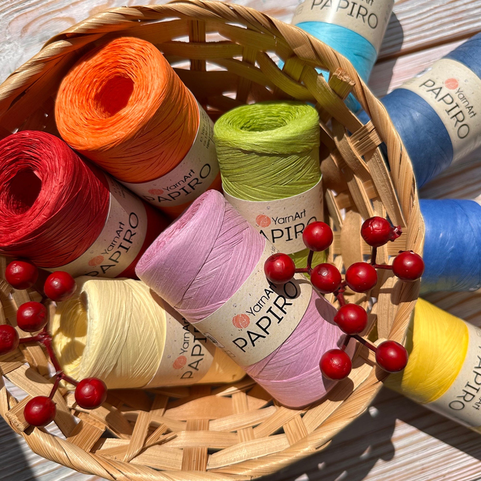 YarnArt Papiro, 22 colors, 3.5 oz / 142 yds