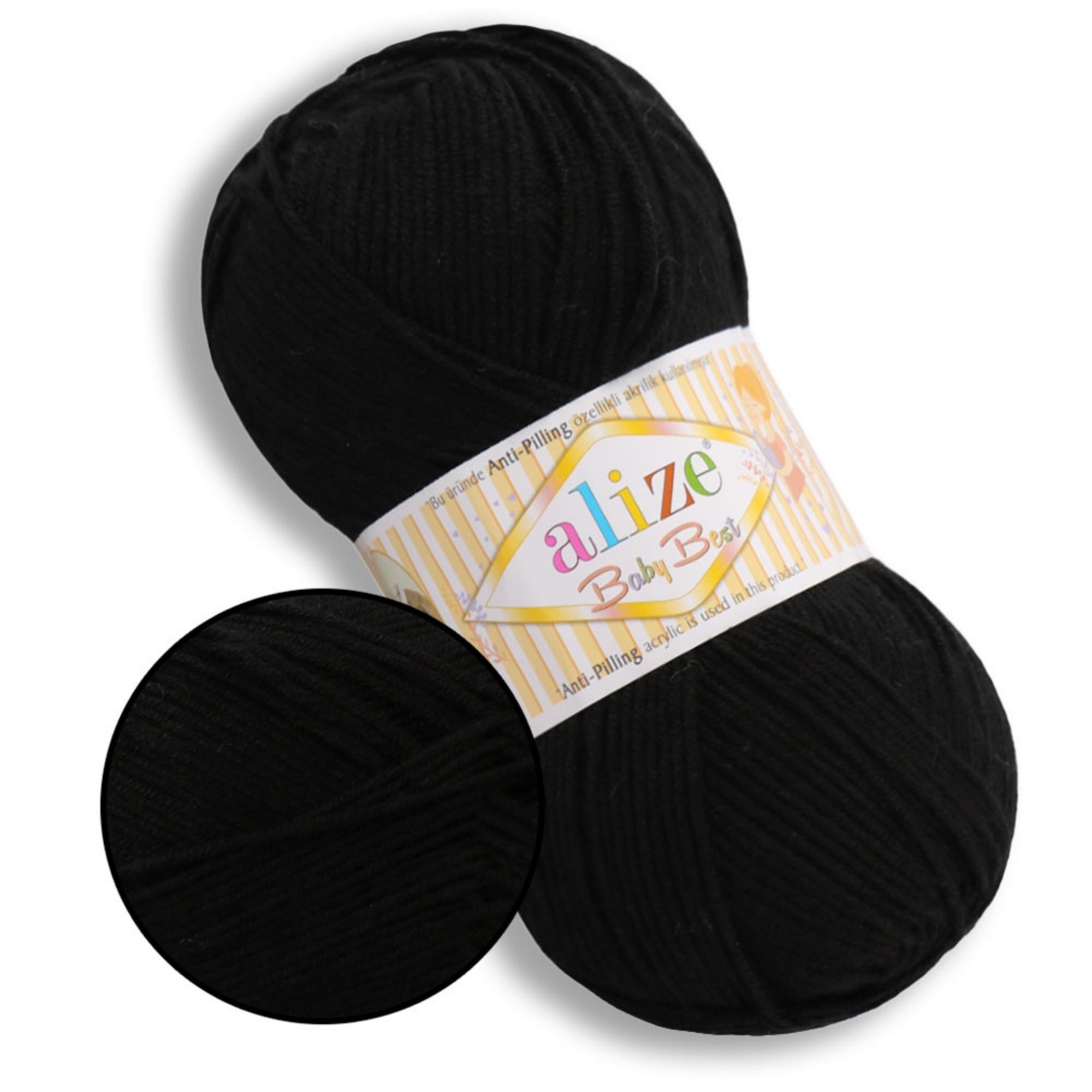 Alize Baby Best, 65 colors, 3.53 oz / 262 yds