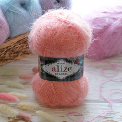 Alize Mohair Classic, 17 colors, 3.53 oz / 219 yds