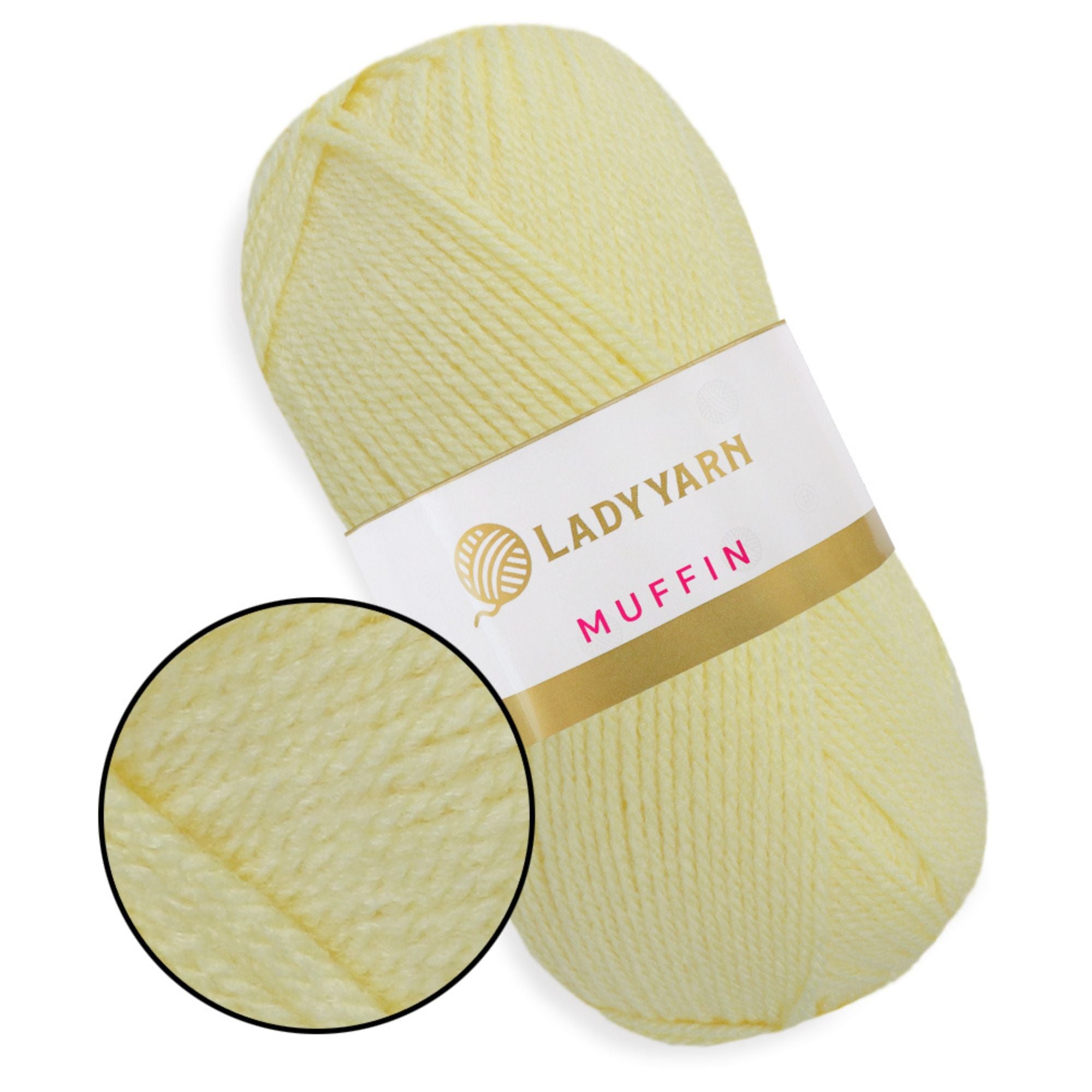 Lady Yarn Muffin, 36 colors, 3.5 oz / 525 yds