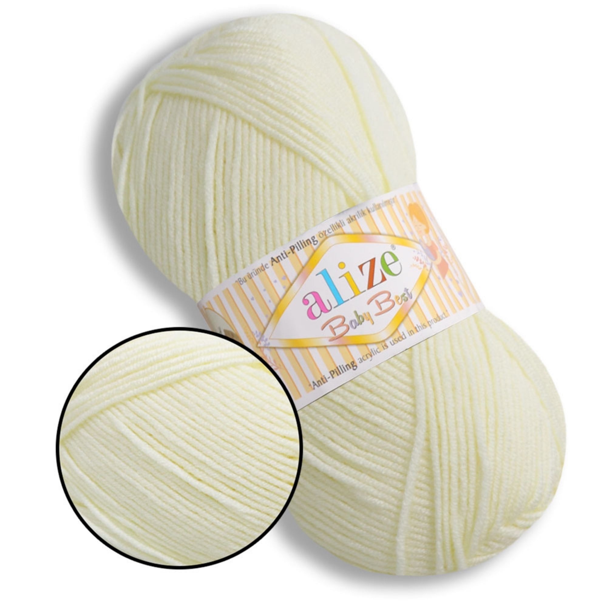 Alize Baby Best, 65 colors, 3.53 oz / 262 yds
