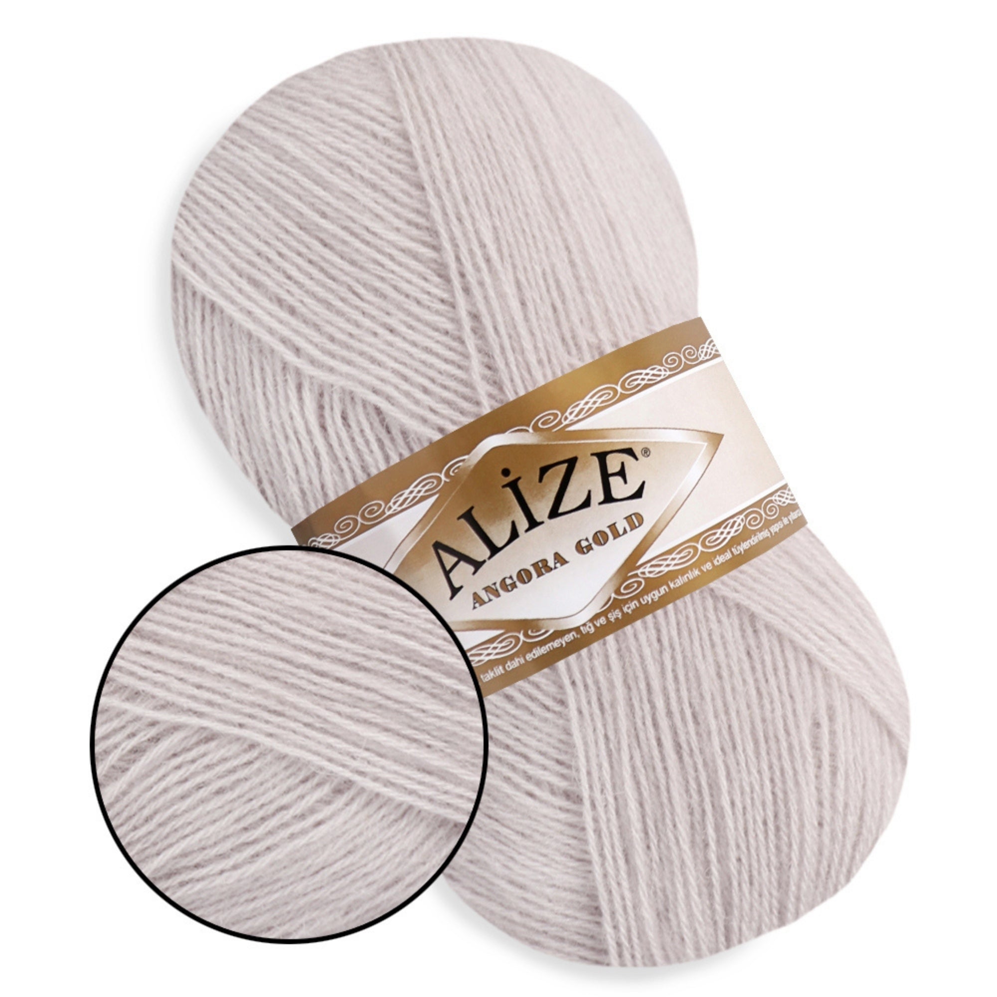 Alize Angora Gold, 56 colors, 3.53 oz / 601 yds