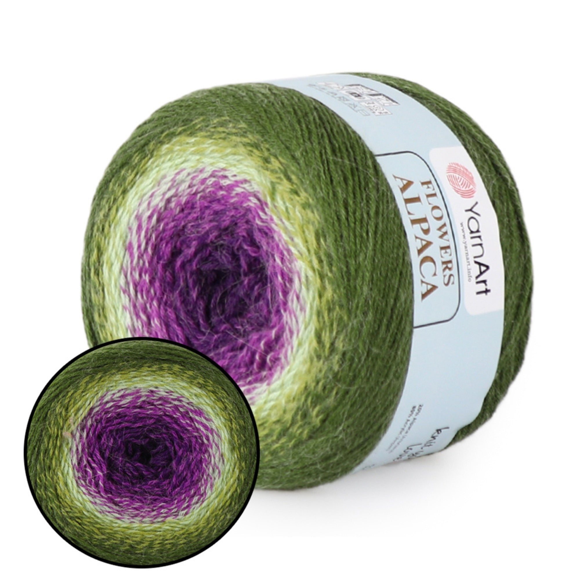 YarnArt Flowers Alpaca, 32 solors, 8.8 oz / 1028 yds