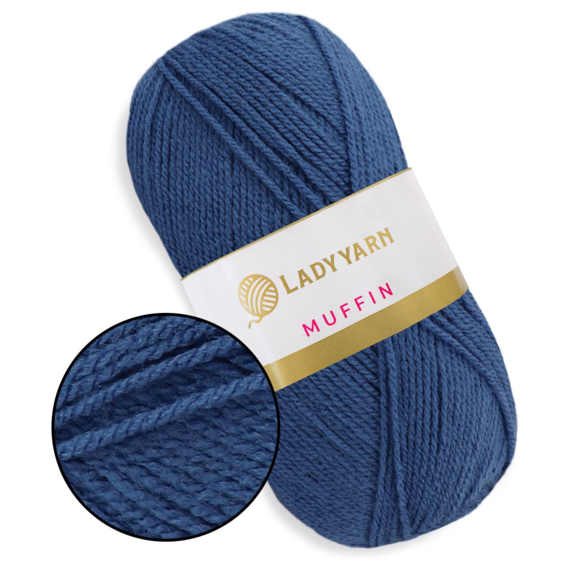 Lady Yarn Muffin, 36 colors, 3.5 oz / 525 yds