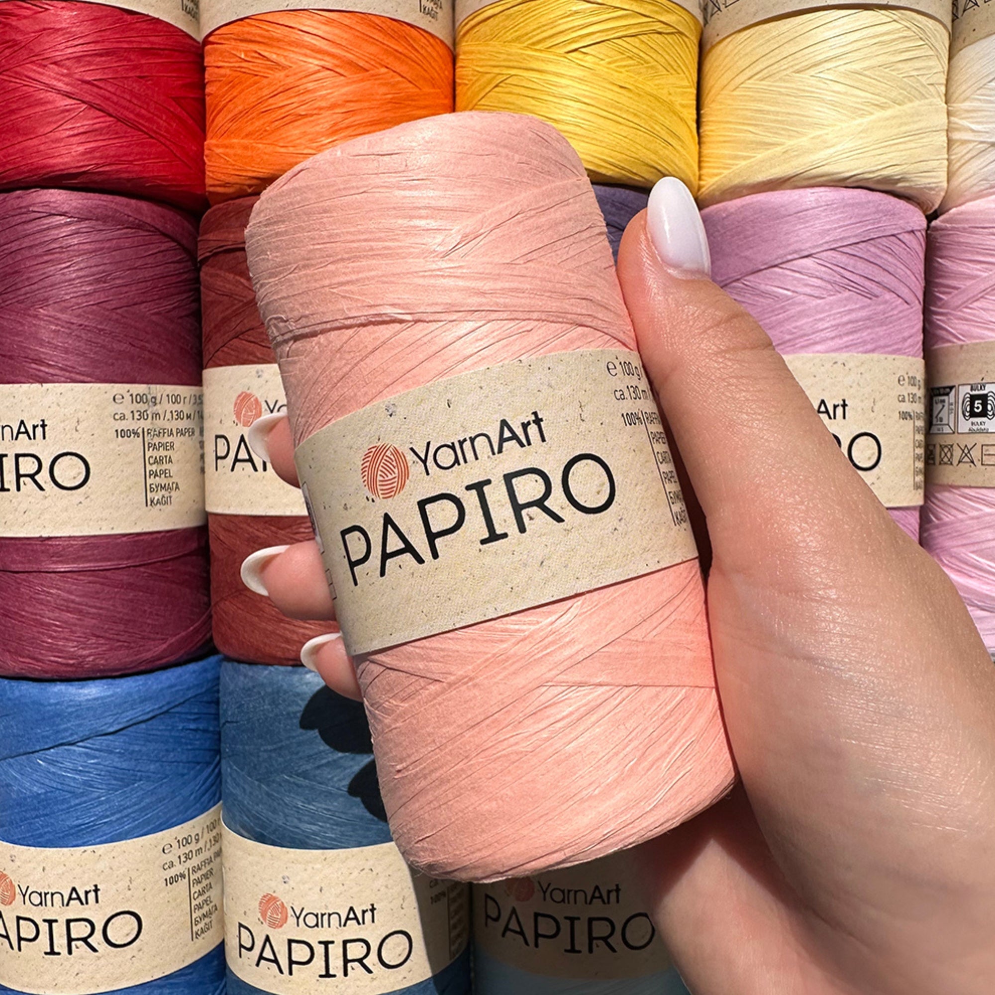 YarnArt Papiro, 22 colors, 3.5 oz / 142 yds