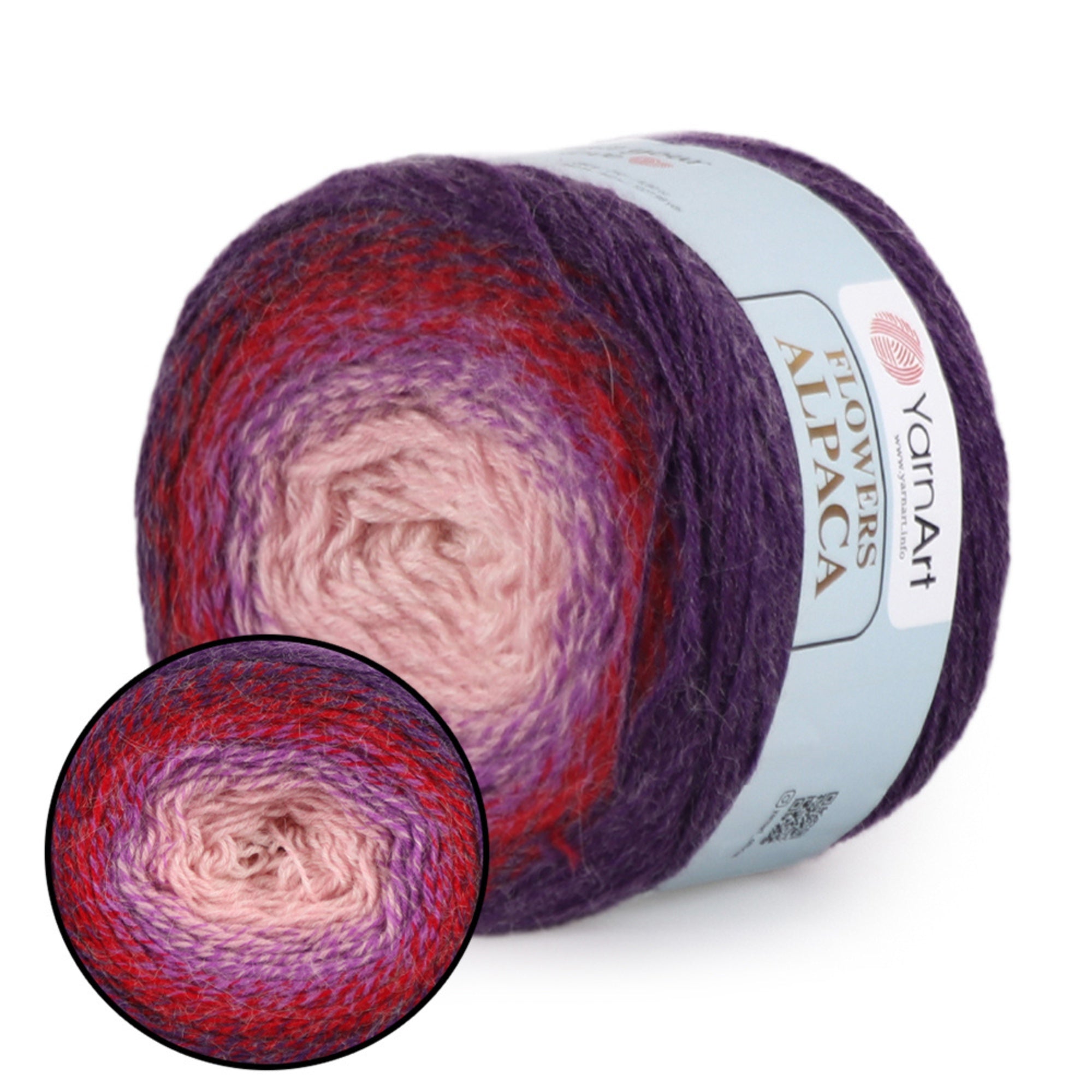 YarnArt Flowers Alpaca, 32 solors, 8.8 oz / 1028 yds