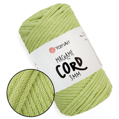 YarnArt Macrame Cord 3 mm, 22 colors, 8.8 oz / 109 yds