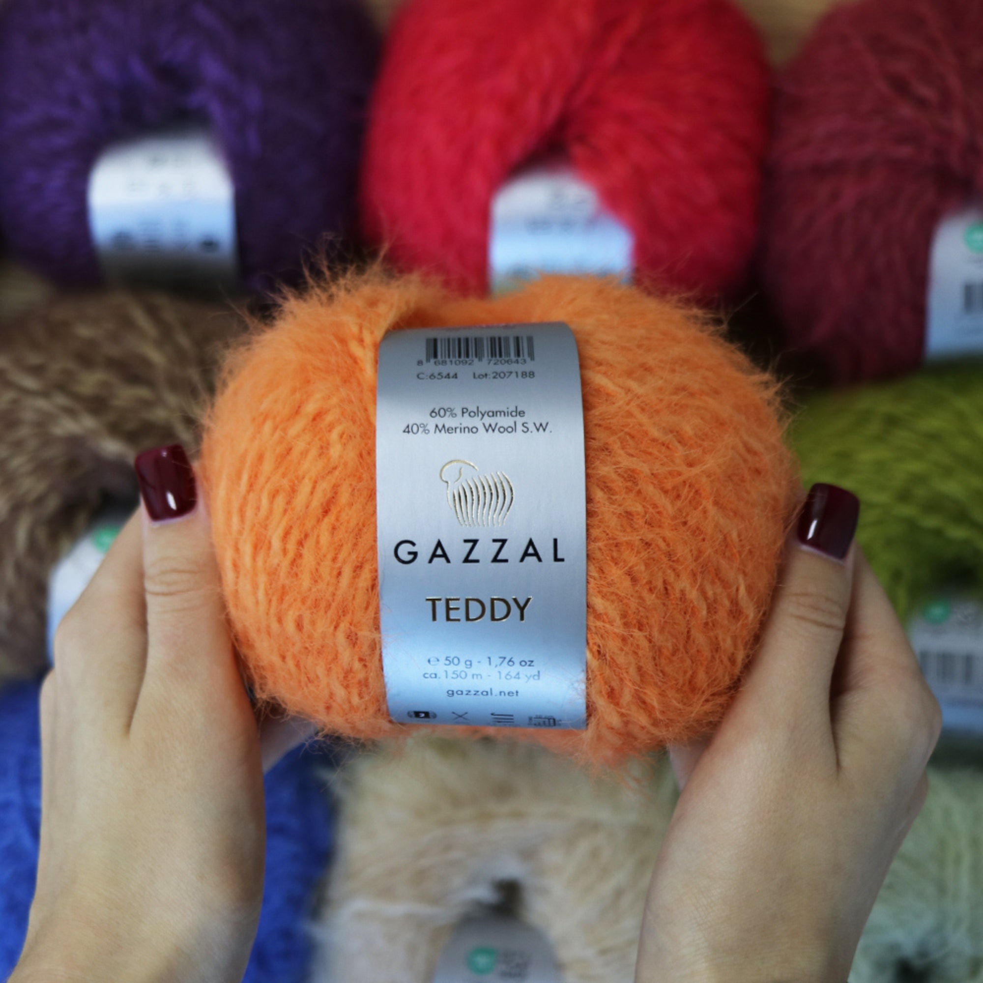 Gazzal Teddy, 26 colors, 1.76 oz / 164 yds