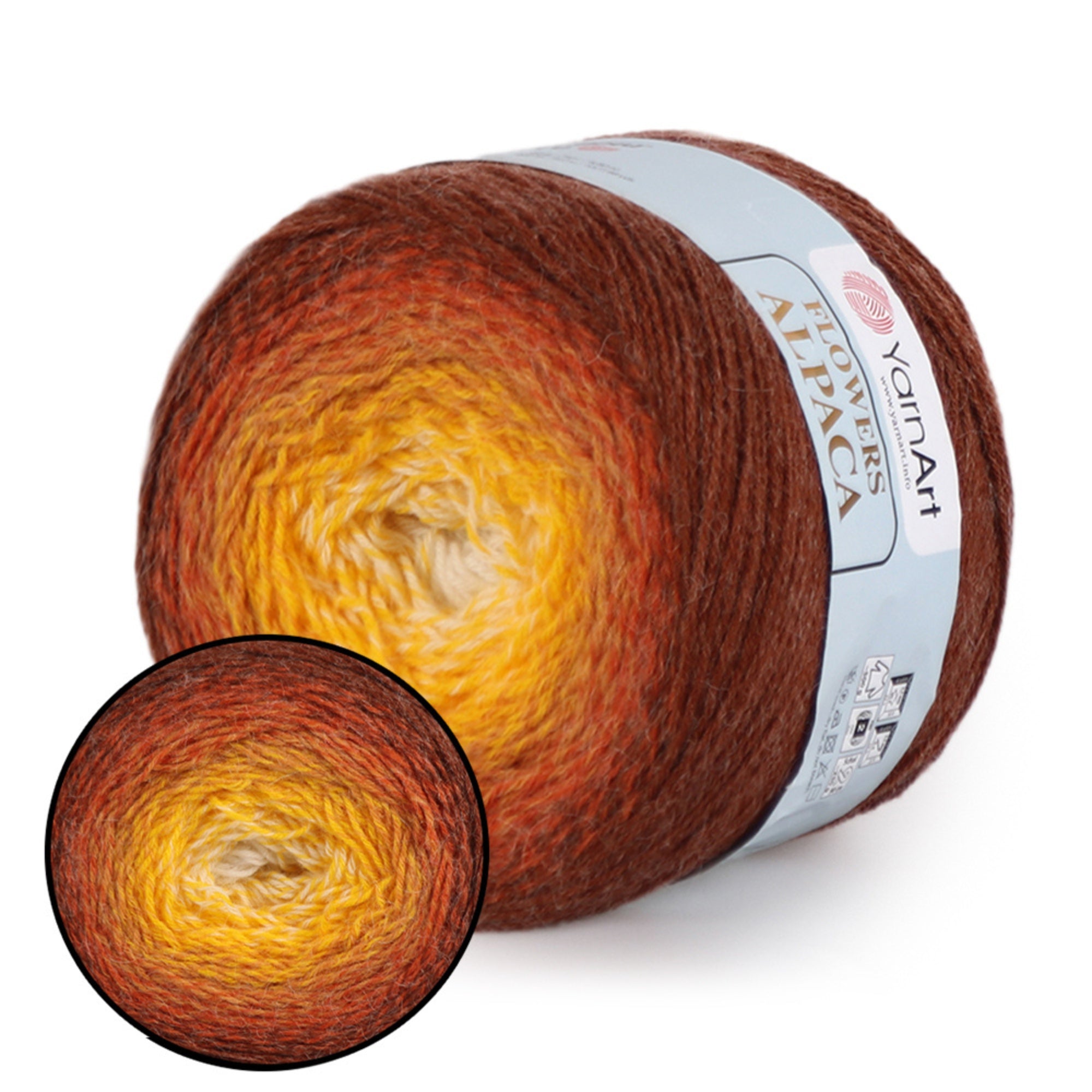 YarnArt Flowers Alpaca, 32 solors, 8.8 oz / 1028 yds