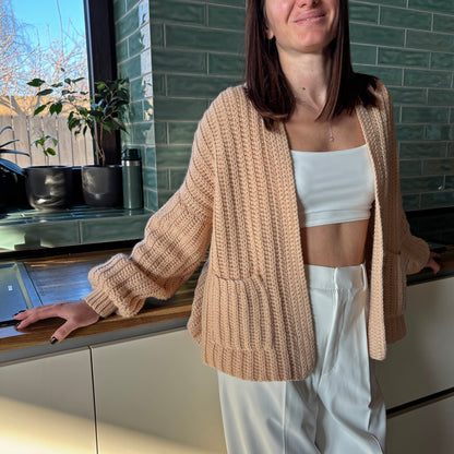 CARDIGAN COLLECTION Crochet Pattern (skill levels beginner to intermediate)