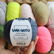 Lana Gatto Maxi Soft, 16 colors, 1.76 oz / 98 yds