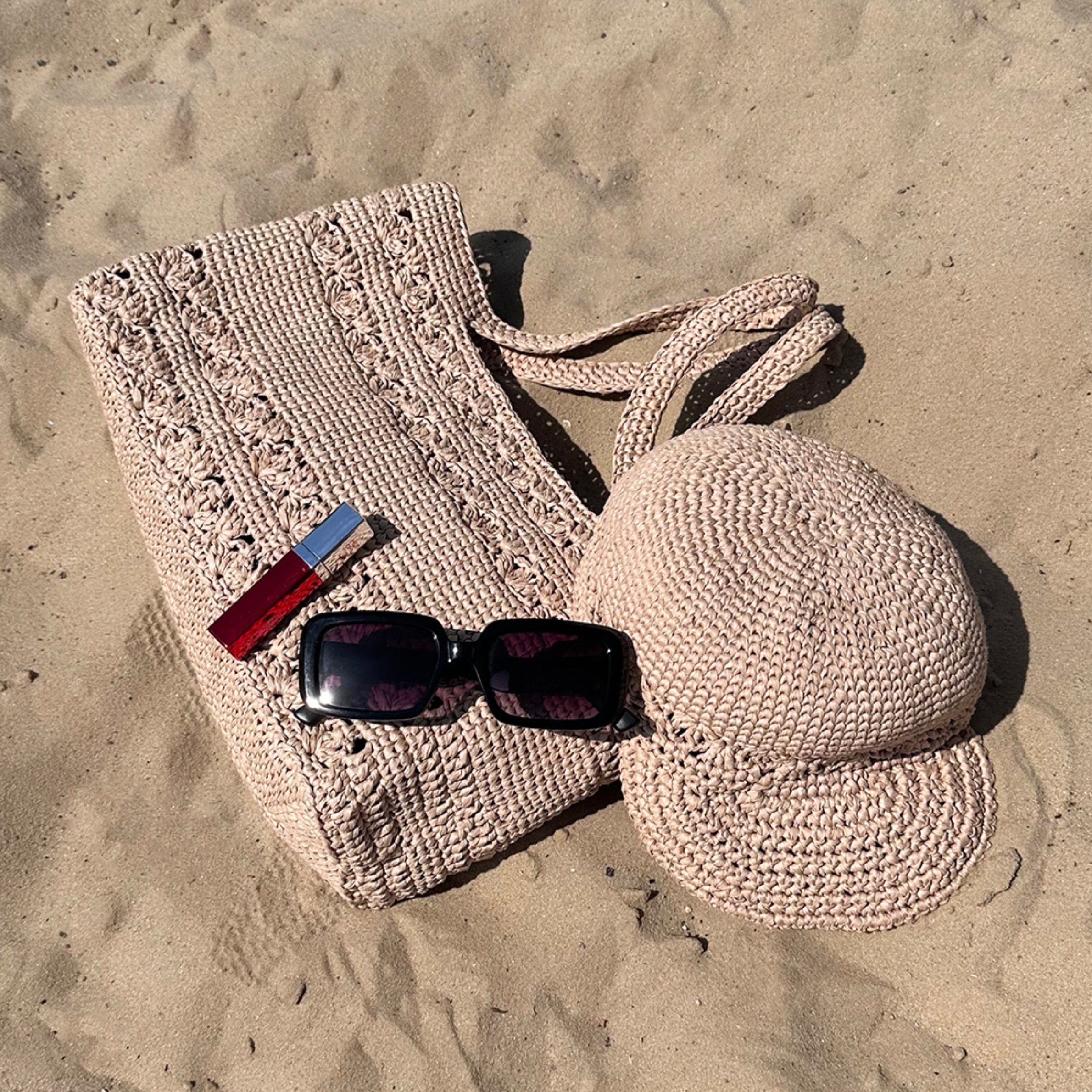 CAPRI BEACH SET Crochet Pattern (skill level intermediate)
