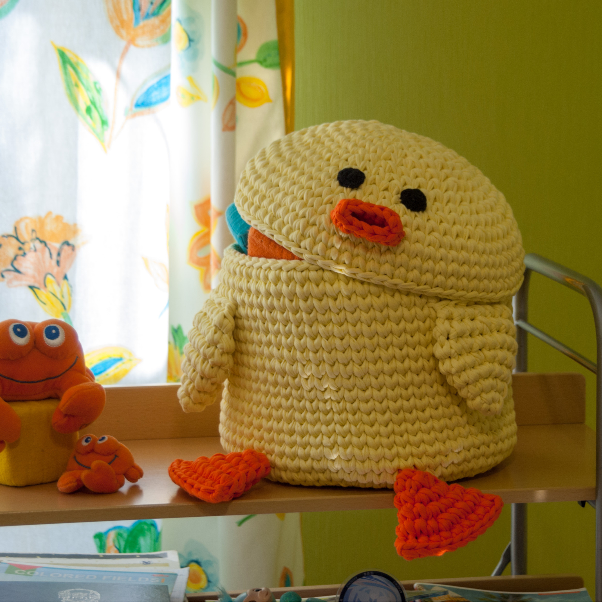 DUCK BASKET Crochet Pattern (skill level beginner)