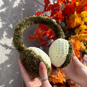 FLUFFY EARMUFFS Crochet Pattern (skill level Beginner)