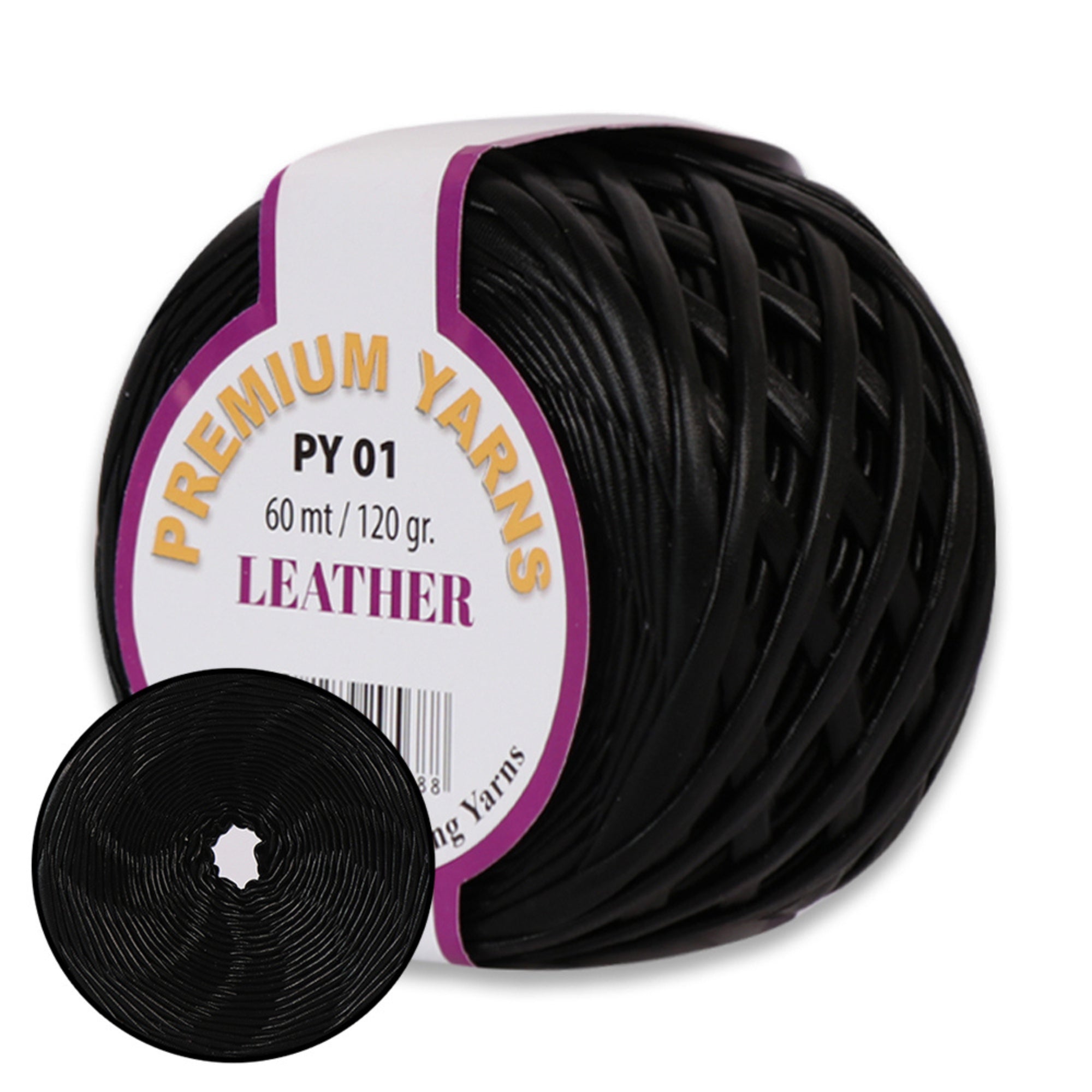 Premium Yarns Leather, 6 colors, 4.23 oz / 65.6 yards