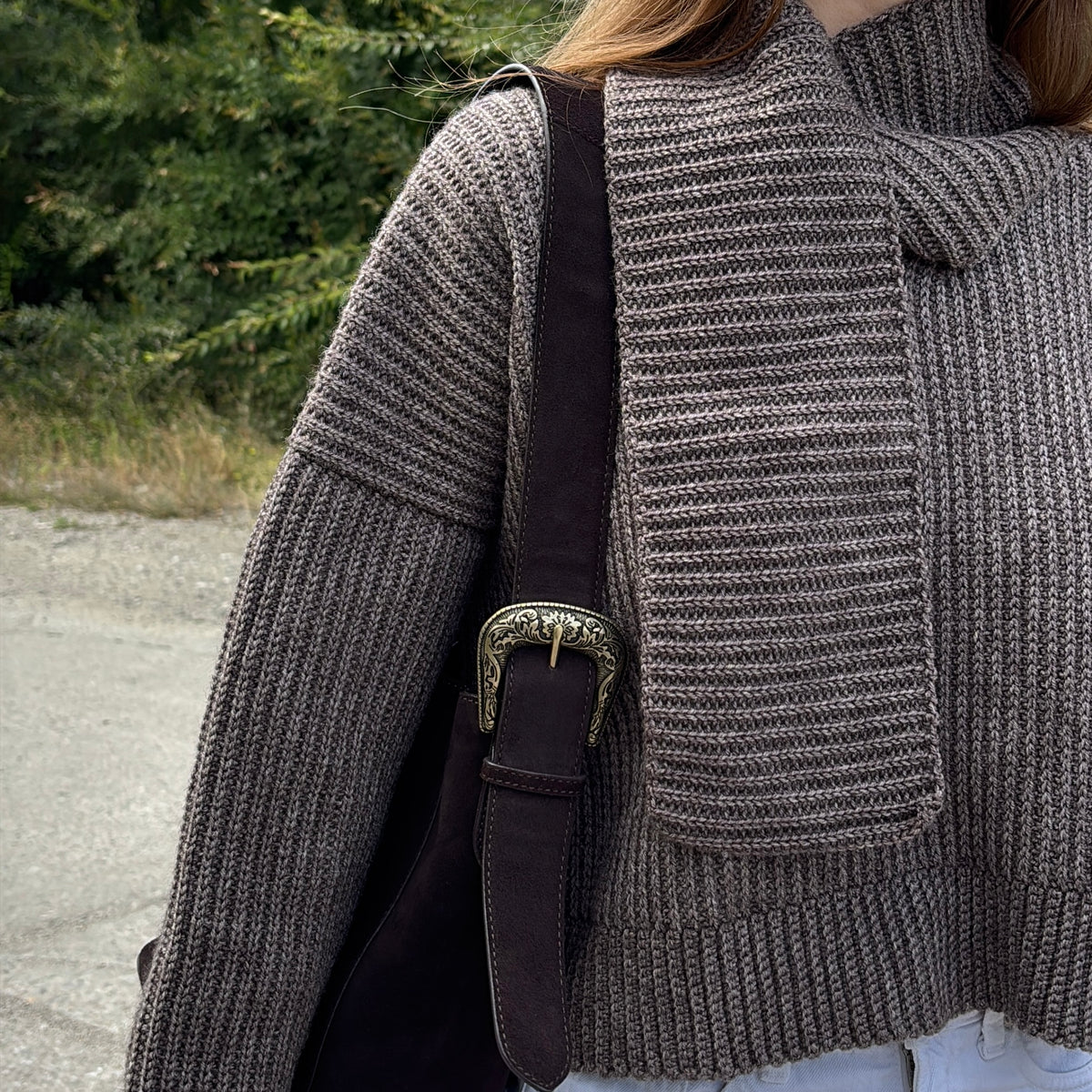 SCARF SWEATER Crochet Pattern (skill level intermediate)