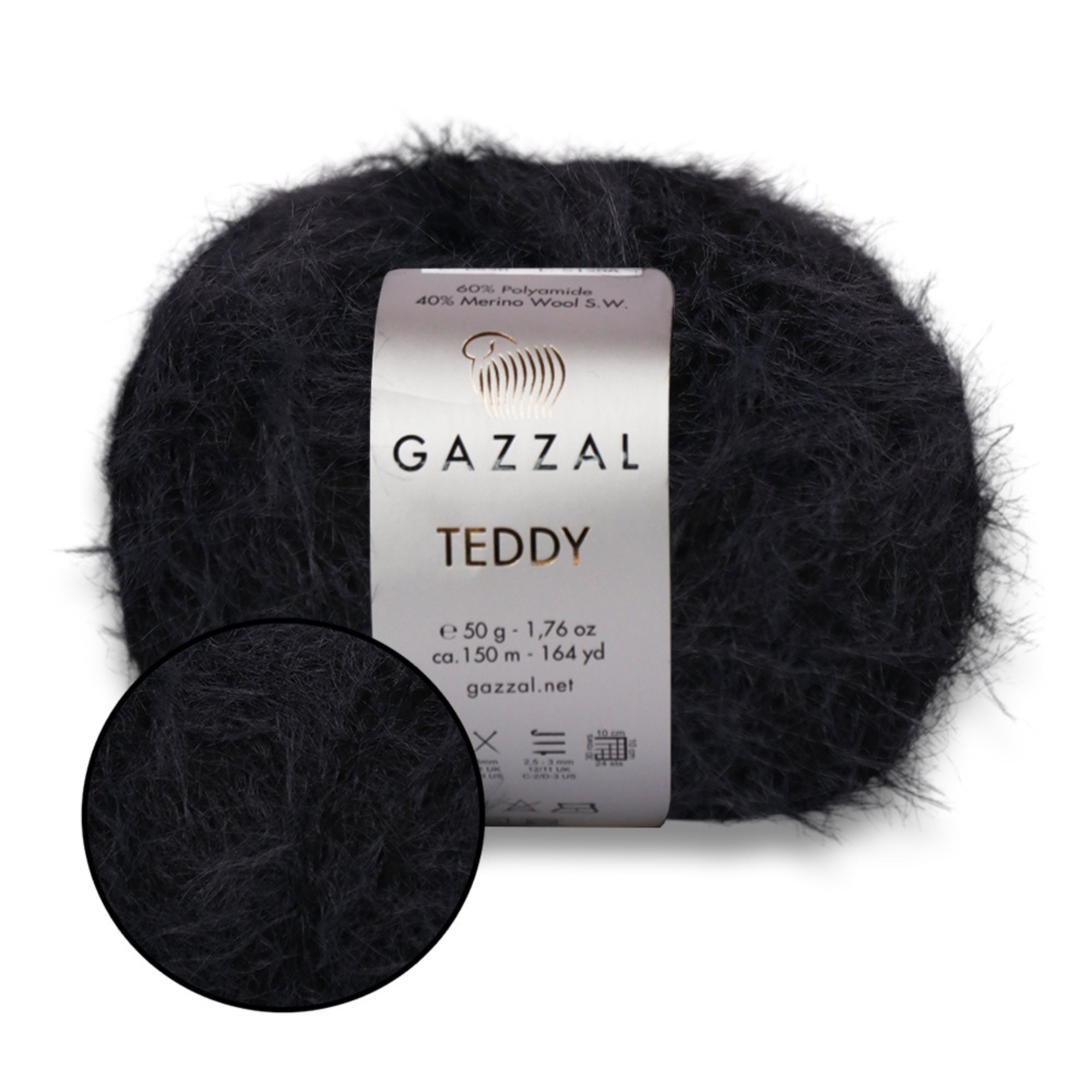 Gazzal Teddy, 26 colors, 1.76 oz / 164 yds