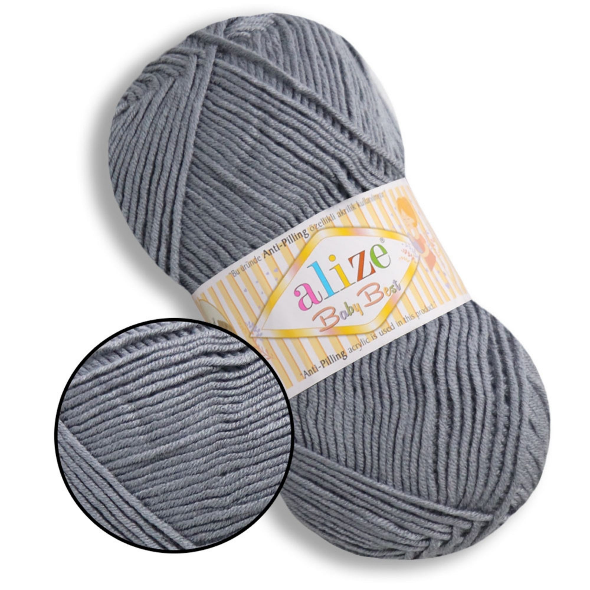 Alize Baby Best, 65 colors, 3.53 oz / 262 yds