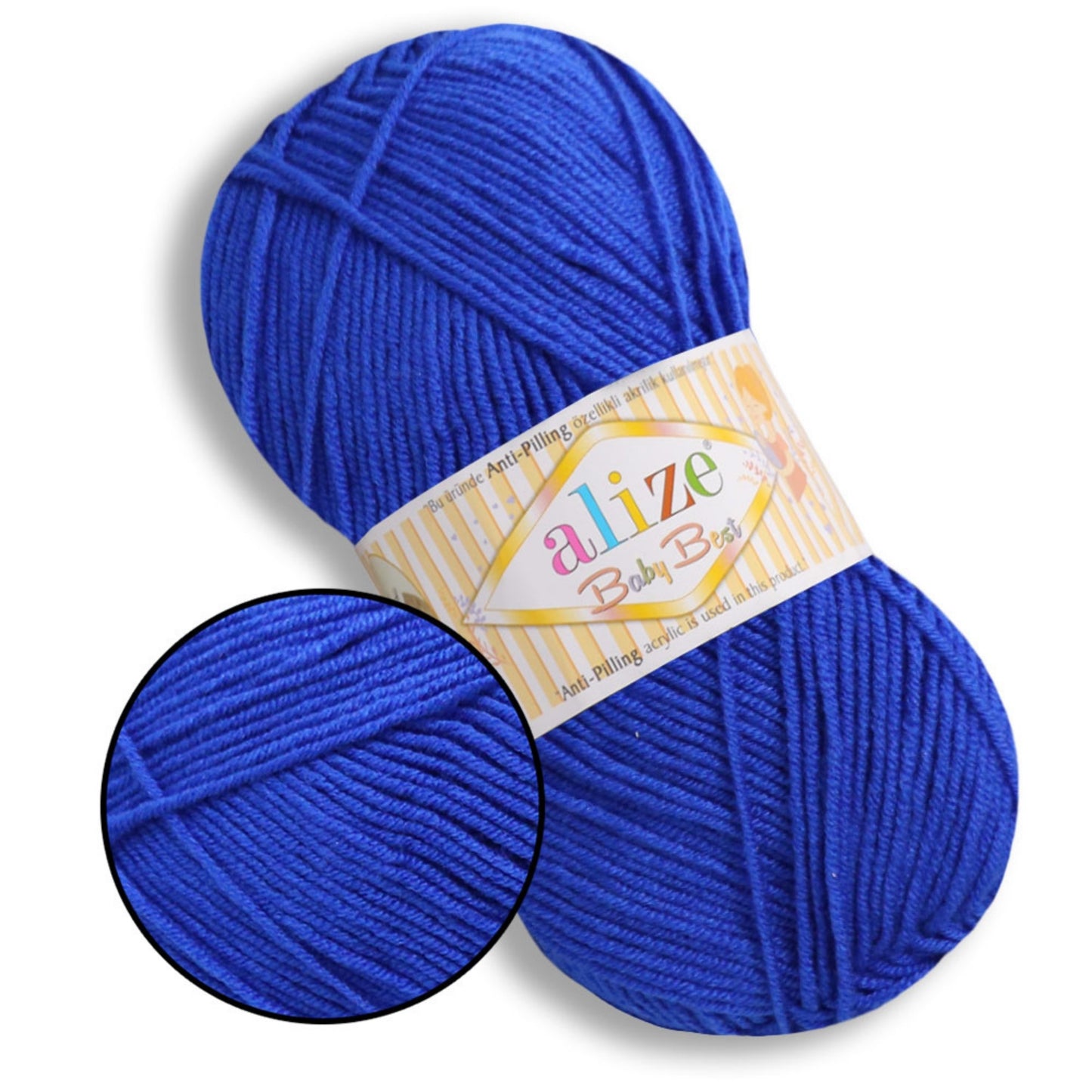 Alize Baby Best, 65 colors, 3.53 oz / 262 yds