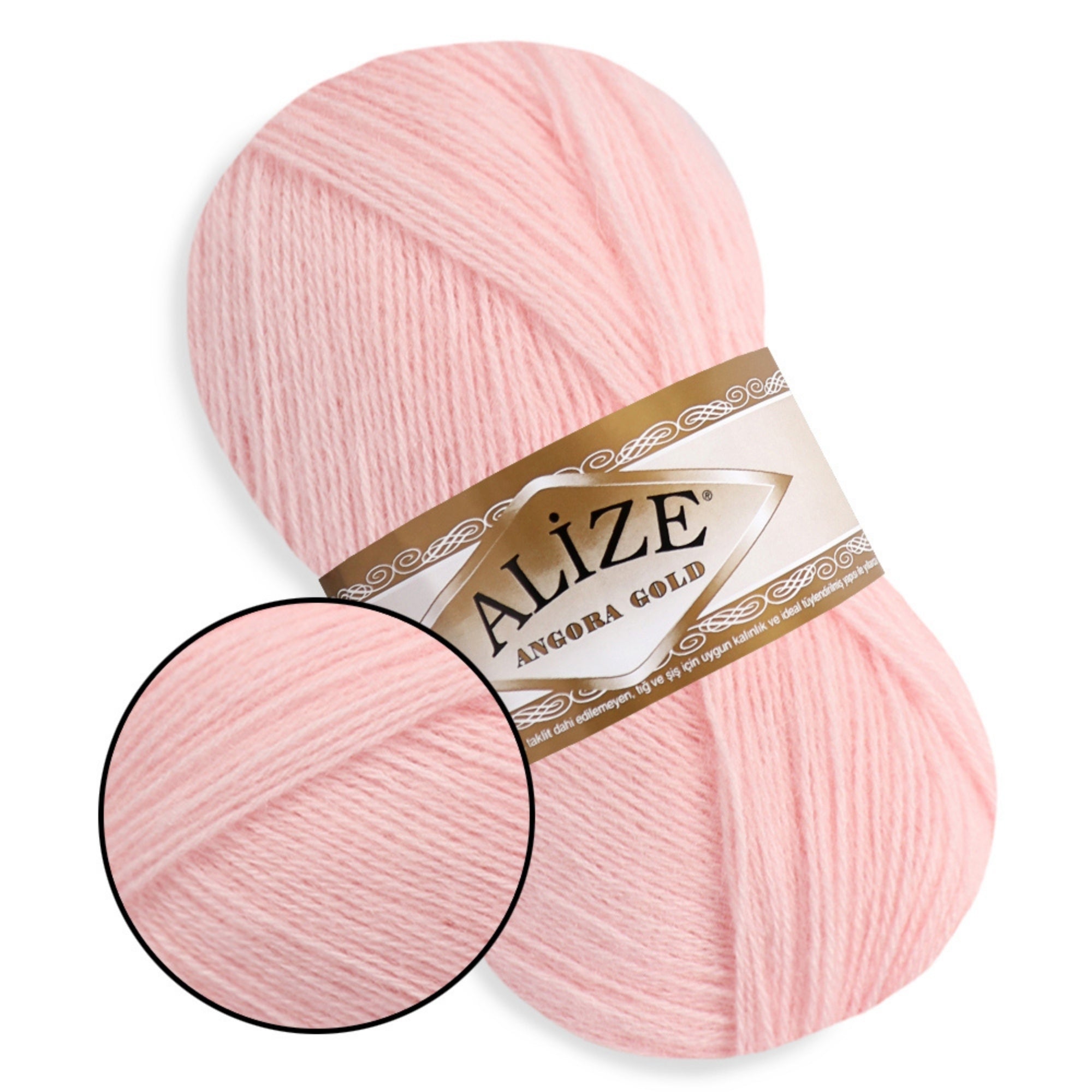 Alize Angora Gold, 56 colors, 3.53 oz / 601 yds