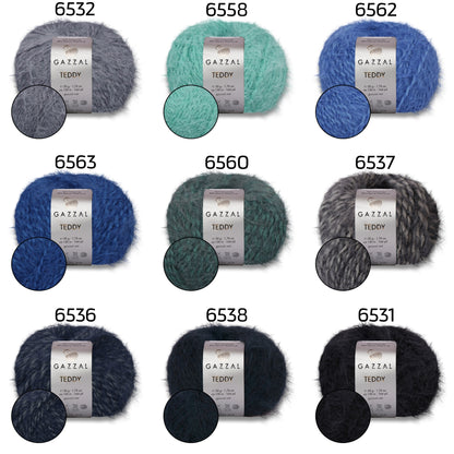 Gazzal Teddy, 26 colors, 1.76 oz / 164 yds