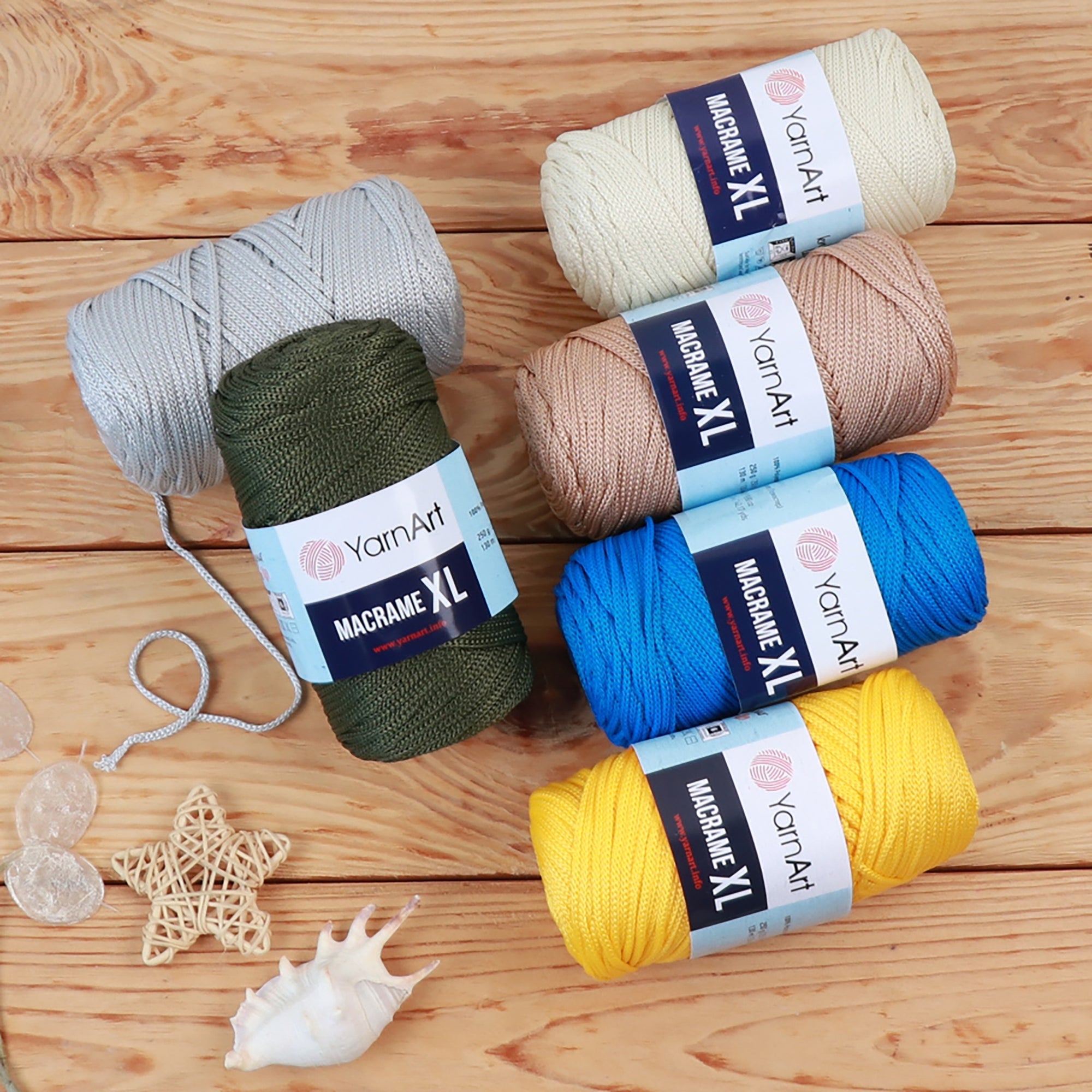 YarnArt Macrame XL, 30 colors, 8.82 oz / 142 yds
