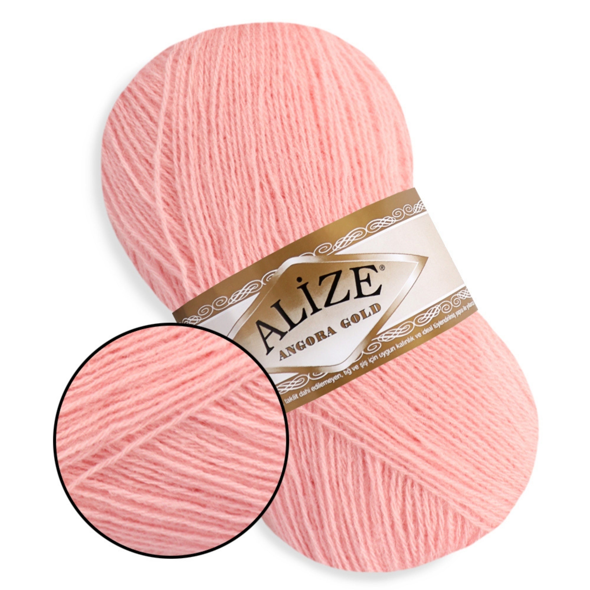 Alize Angora Gold, 56 colors, 3.53 oz / 601 yds