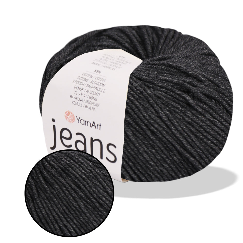 YarnArt Jeans, 62 colors, 1.75 oz / 174 yds