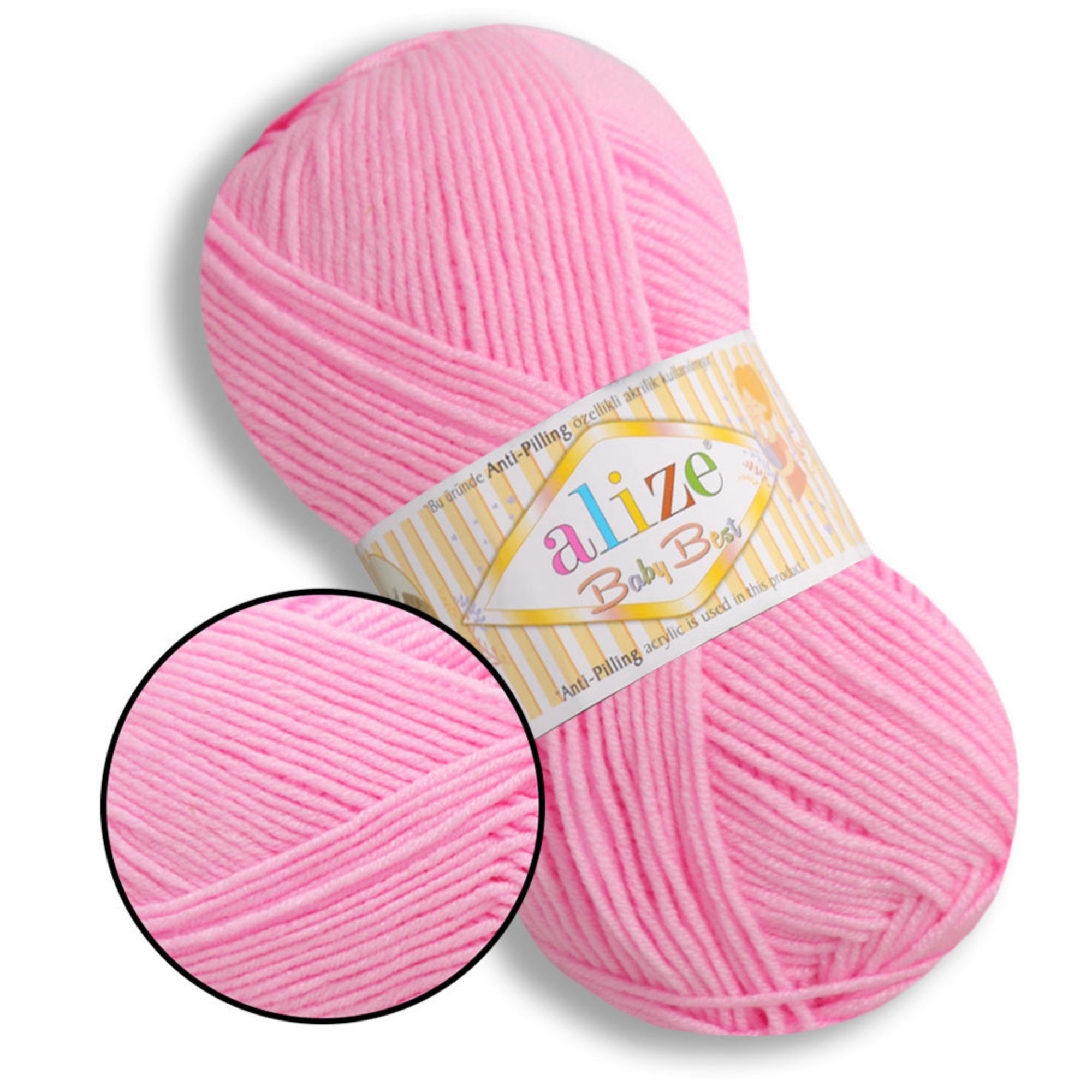Alize Baby Best, 65 colors, 3.53 oz / 262 yds