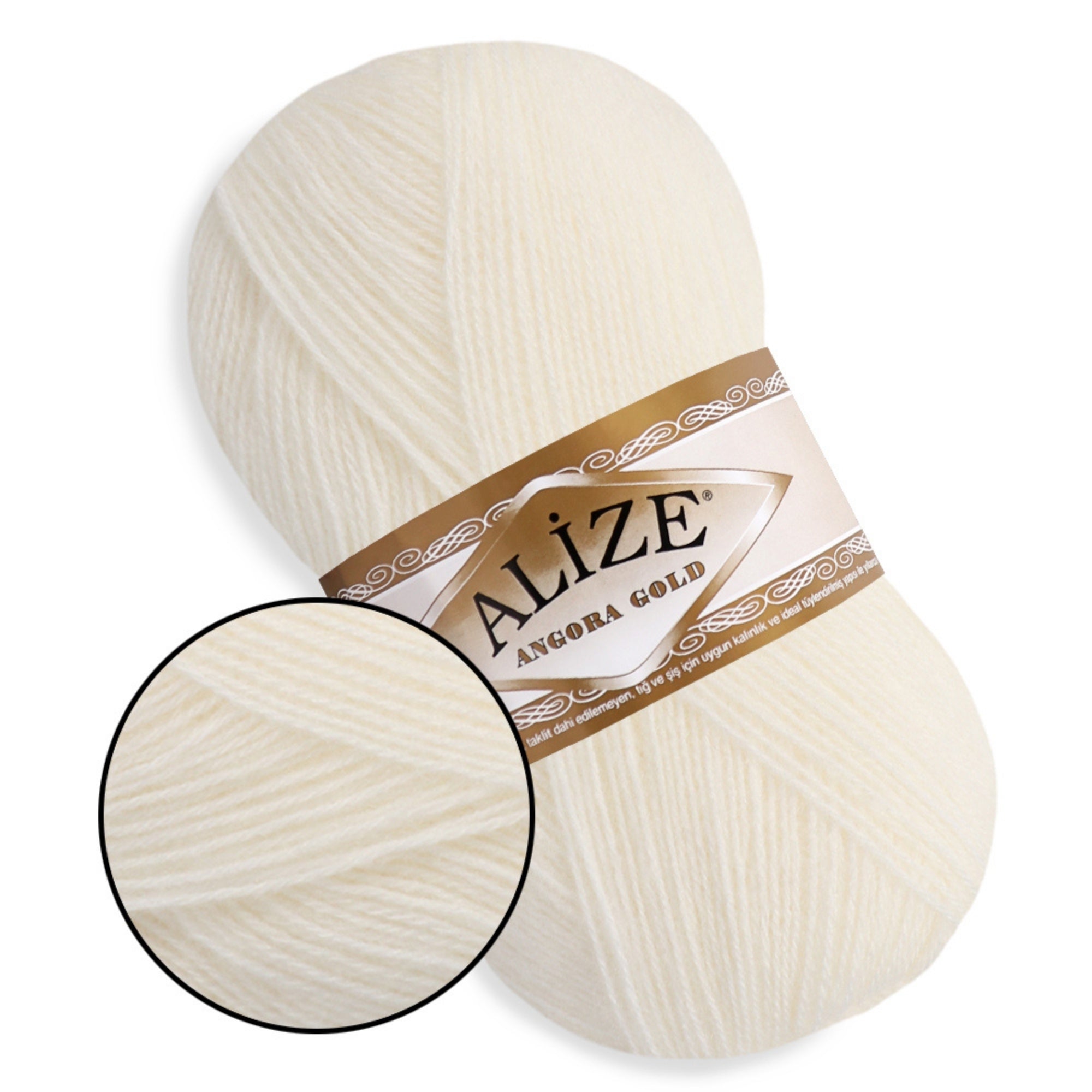 Alize Angora Gold, 56 colors, 3.53 oz / 601 yds