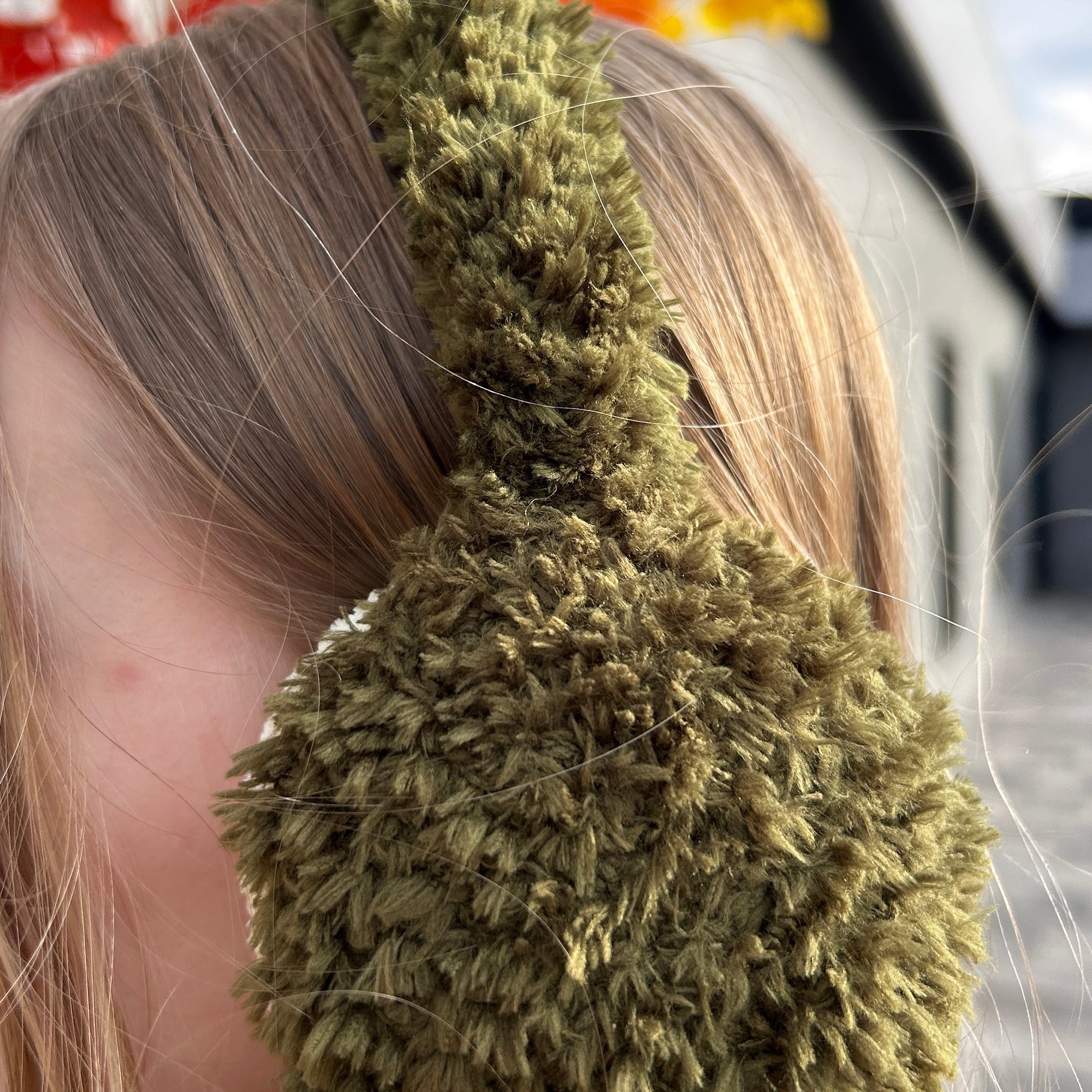 FLUFFY EARMUFFS Crochet Pattern (skill level Beginner)