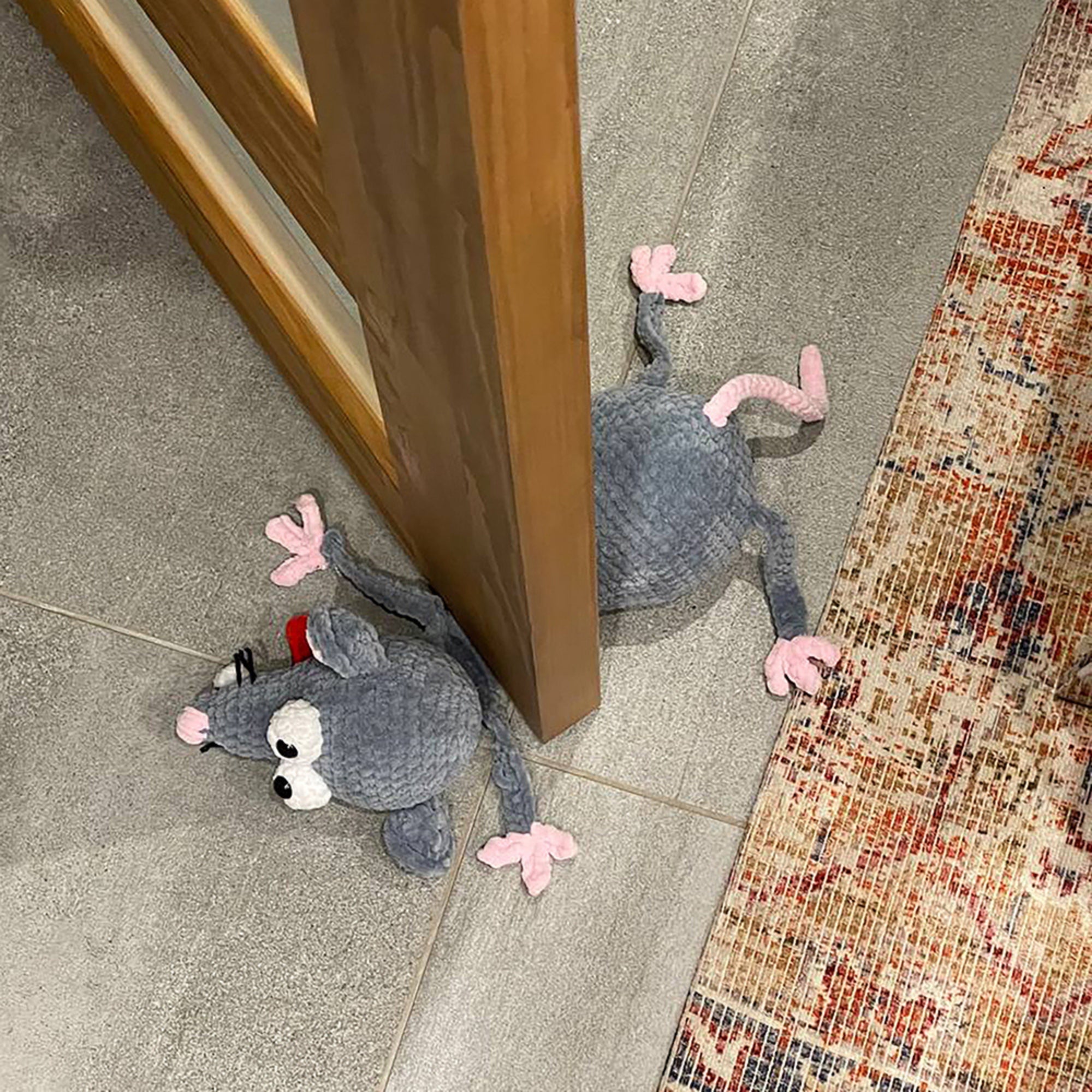 Rat Door Stopper Crochet Kit (skill level Beginner)