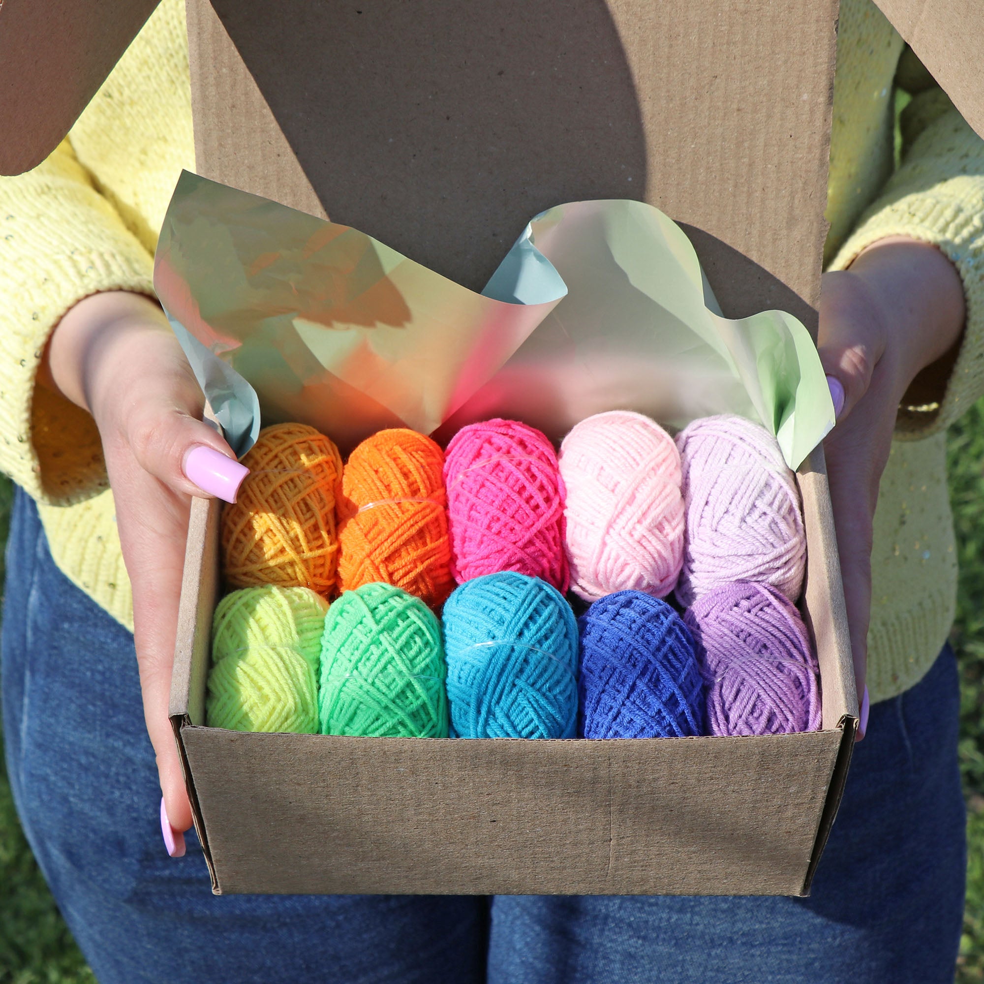 Rainbow YARN SET 20x12g