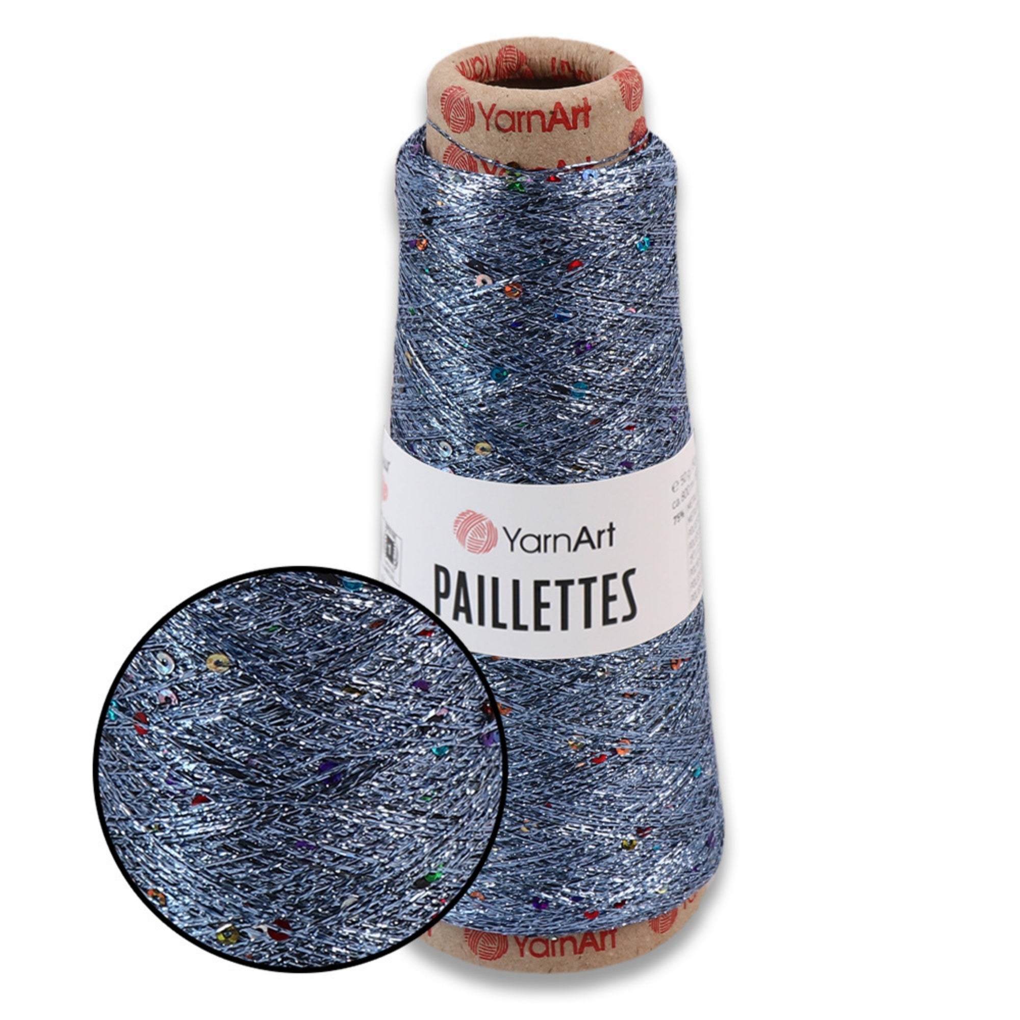 YarnArt Paillettes, 10 colors, 1.76 oz / 207 yds
