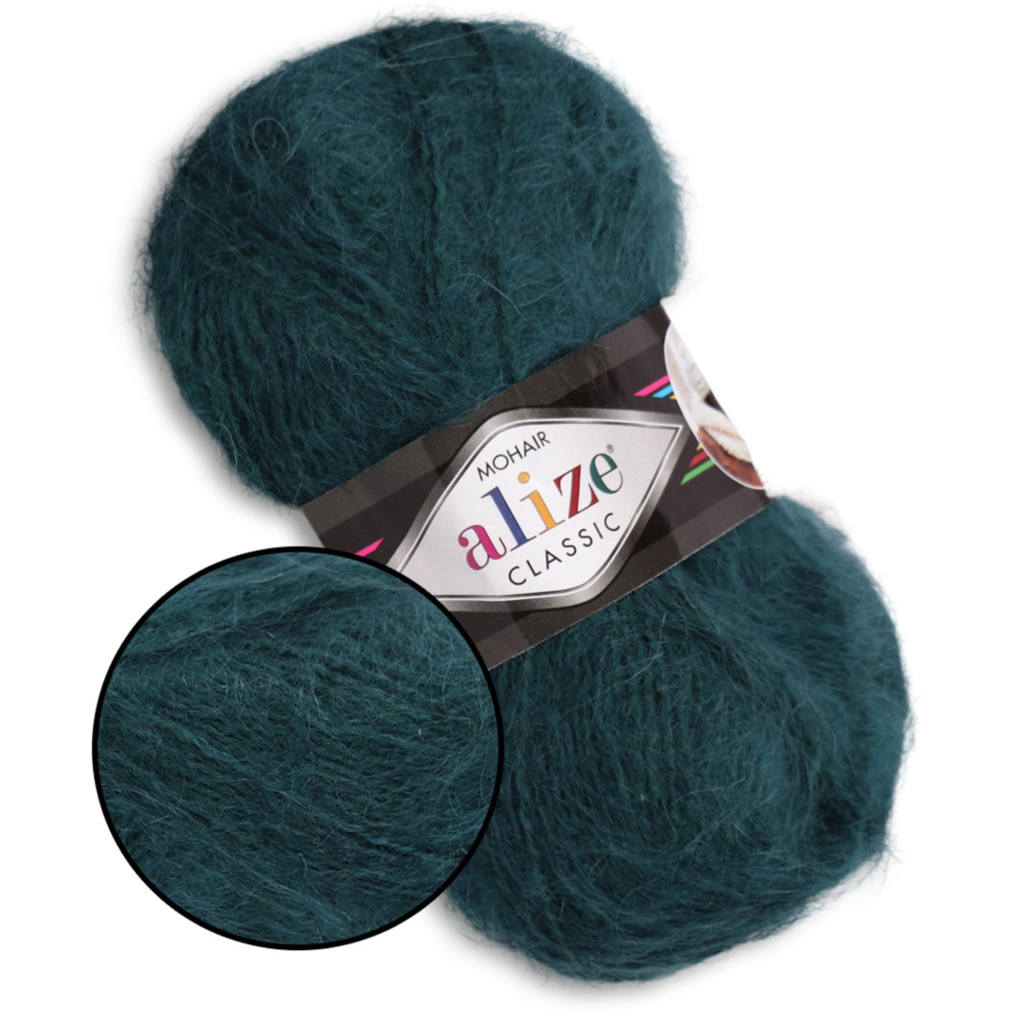 Alize Mohair Classic, 17 colors, 3.53 oz / 219 yds