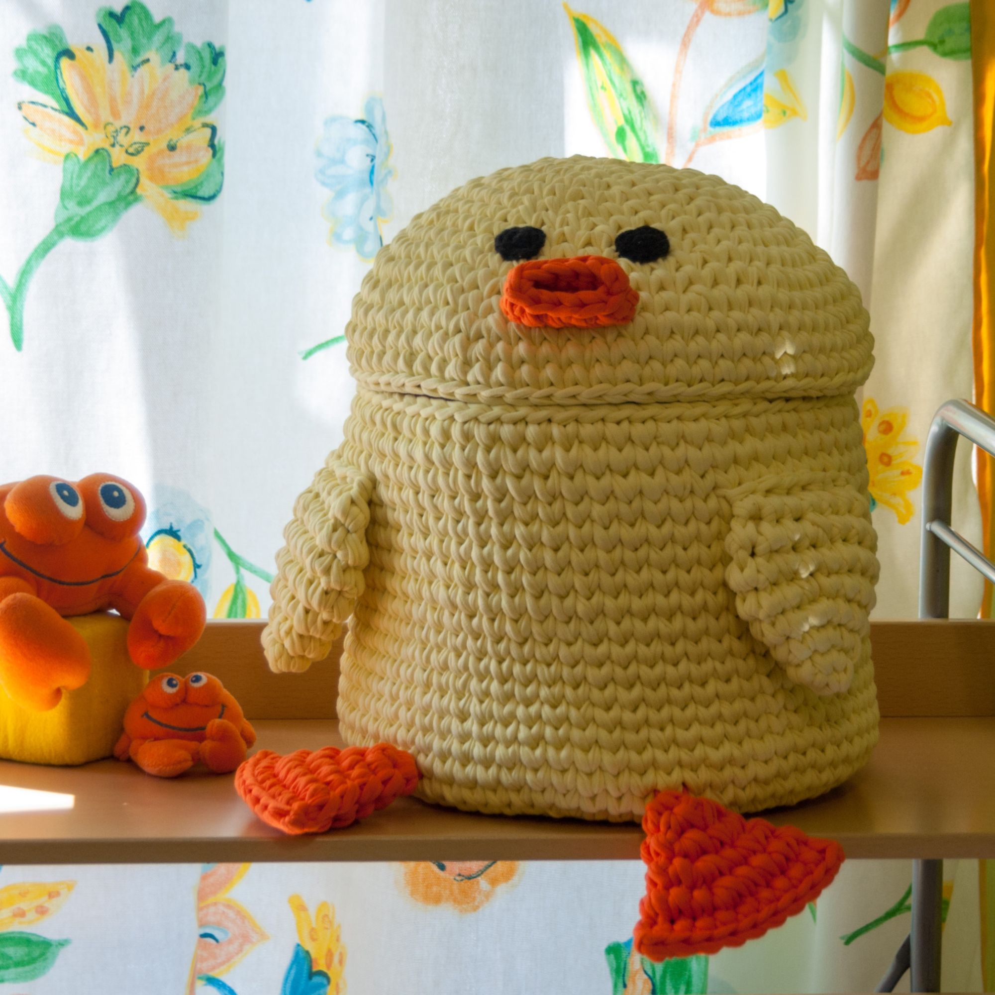 DUCK BASKET Crochet Pattern (skill level beginner)