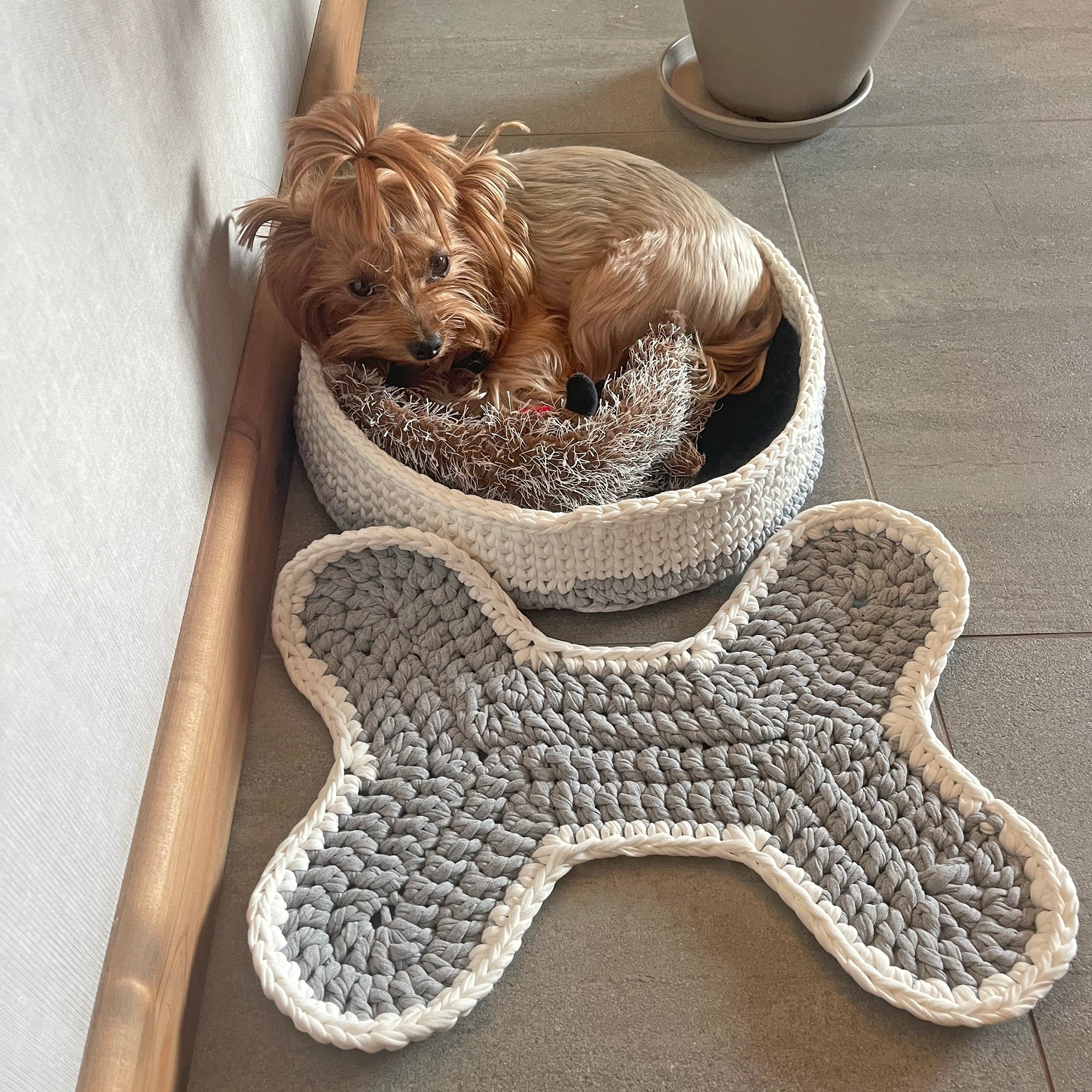 DOG BED & MAT CACTIS CAT HAT Crochet Pattern (skill level Beginner)