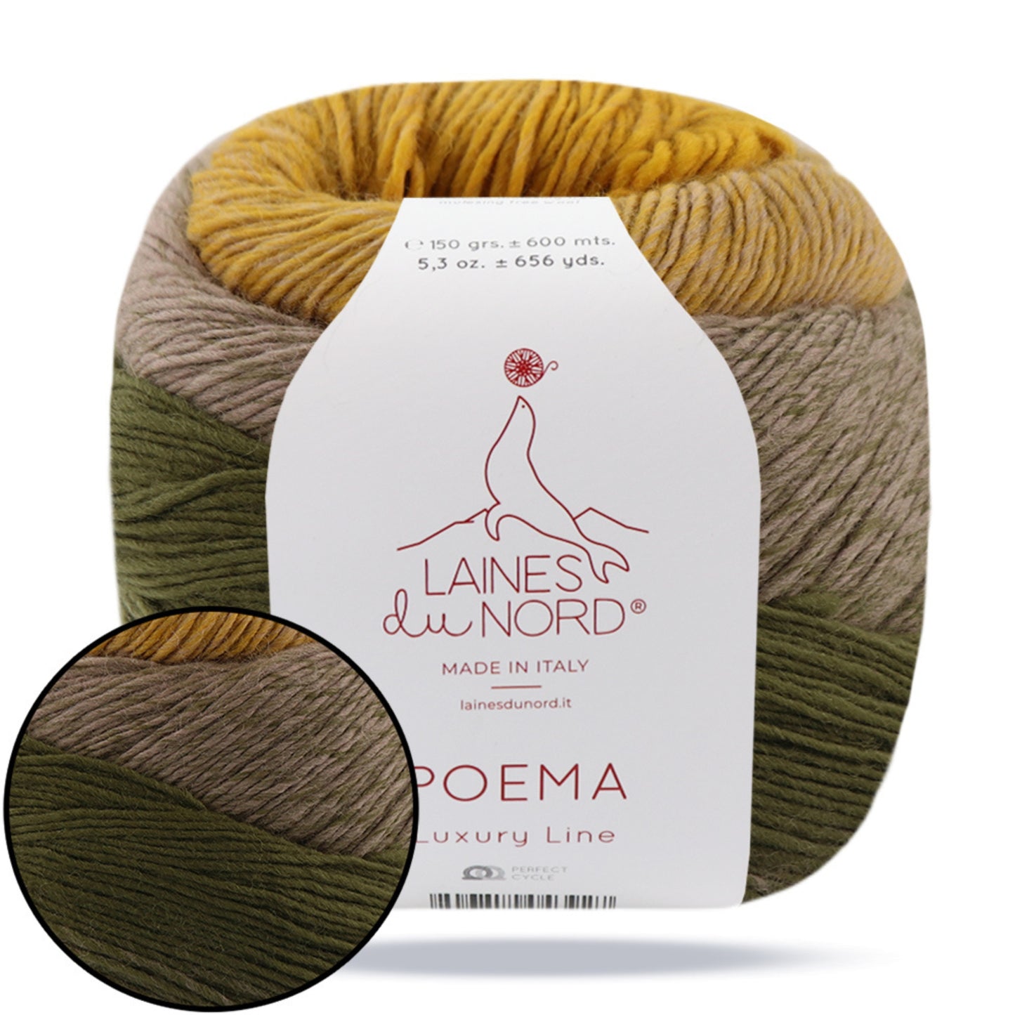 Laines du Nord Poema, 8 colors, 5.29 oz / 656 yds