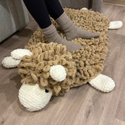 SHEEP RUG Crochet Pattern (skill level Beginner)