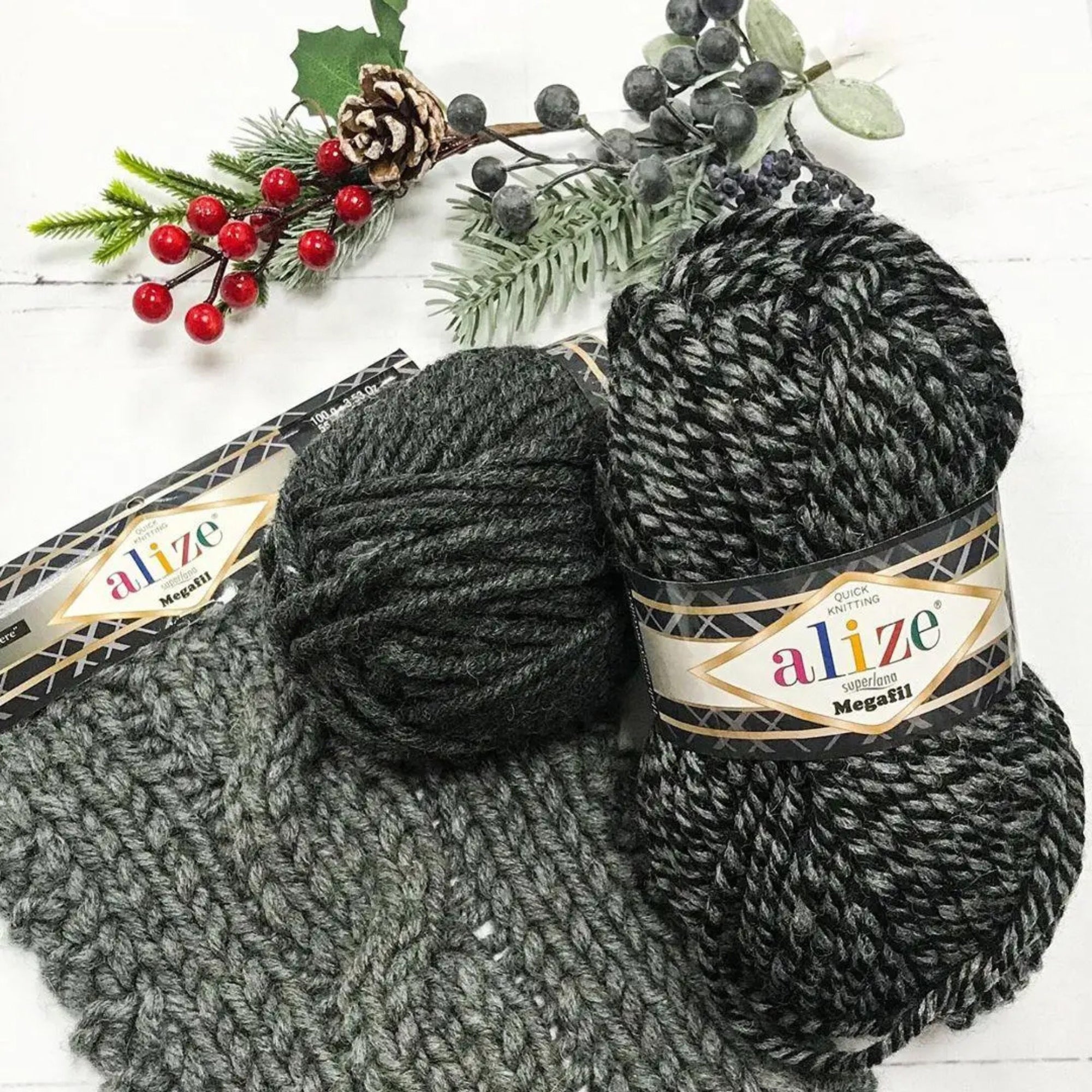 Alize Megafil Super Lana, 16 colors, 3.5 oz / 60 yds