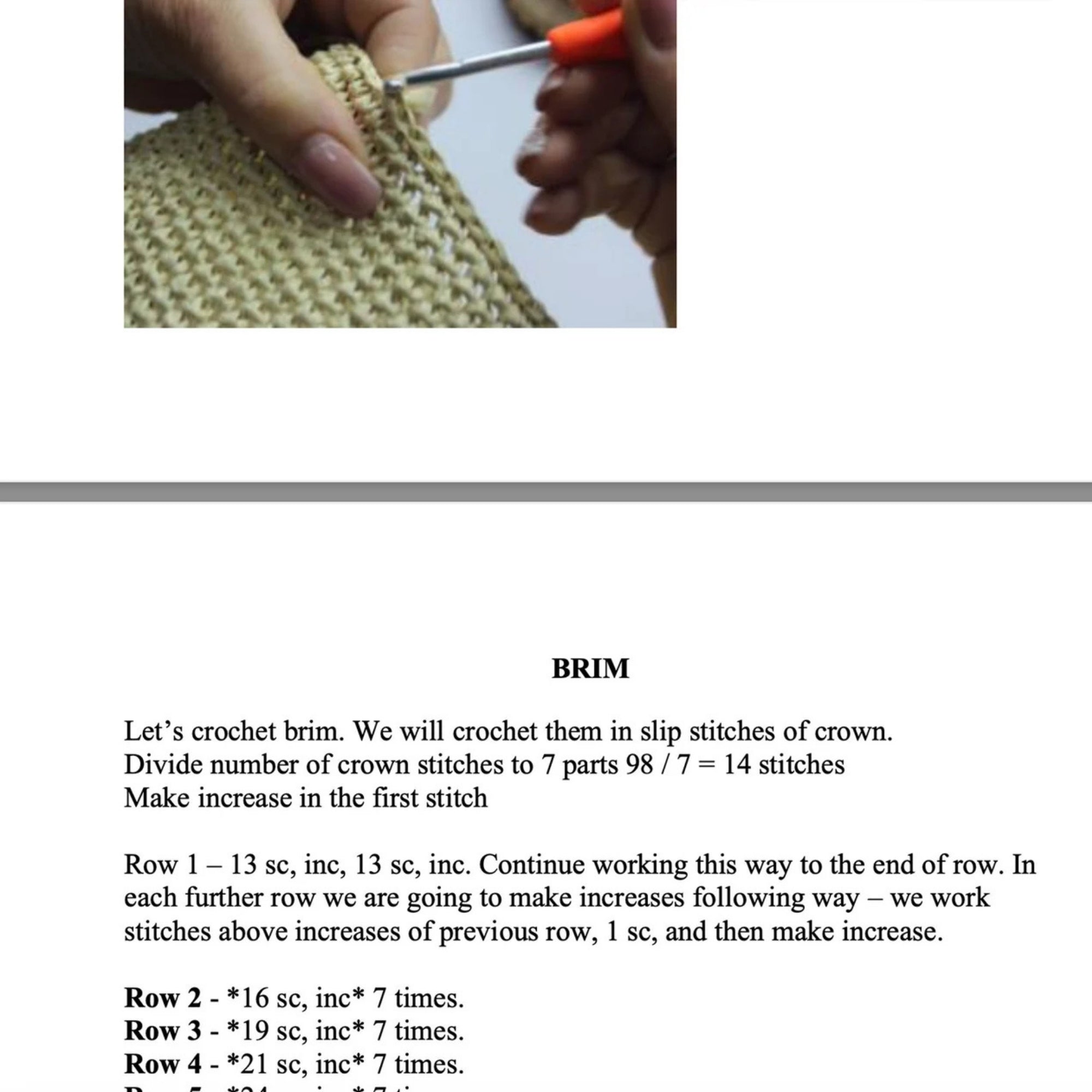 Cowboy Hat Crochet Kit (skill level Beginner)