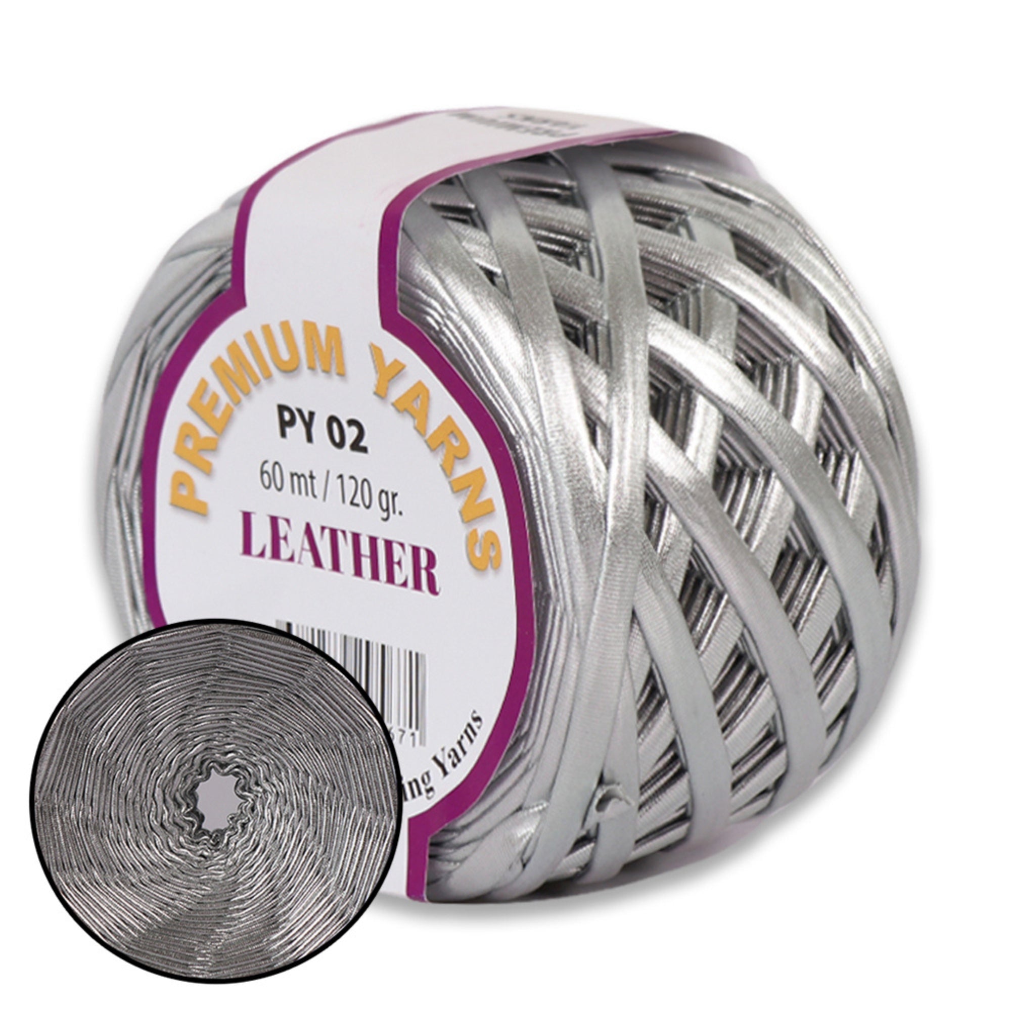 Premium Yarns Leather, 6 colors, 4.23 oz / 65.6 yards