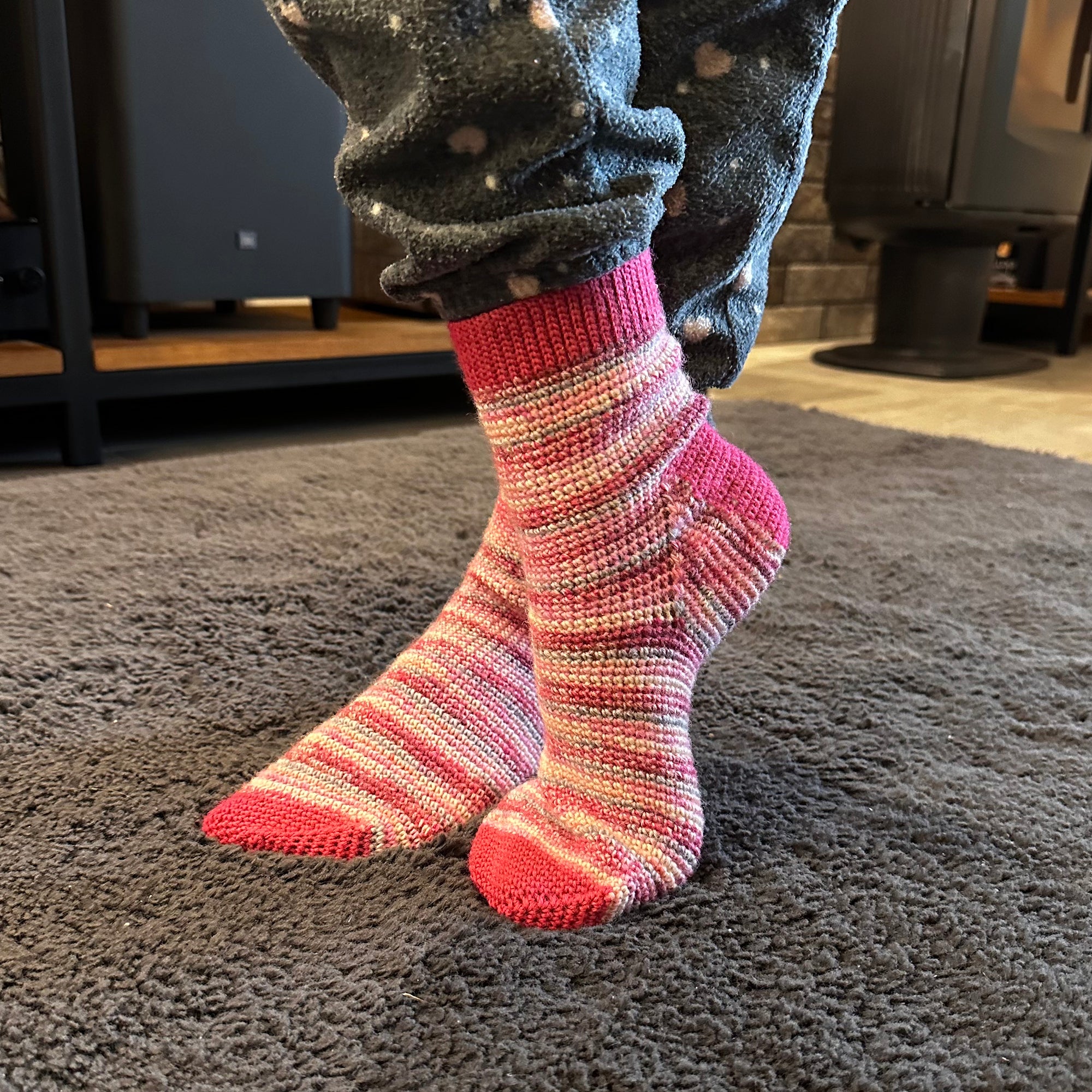 CROCHET SOCKS Crochet Pattern (skill level beginner)