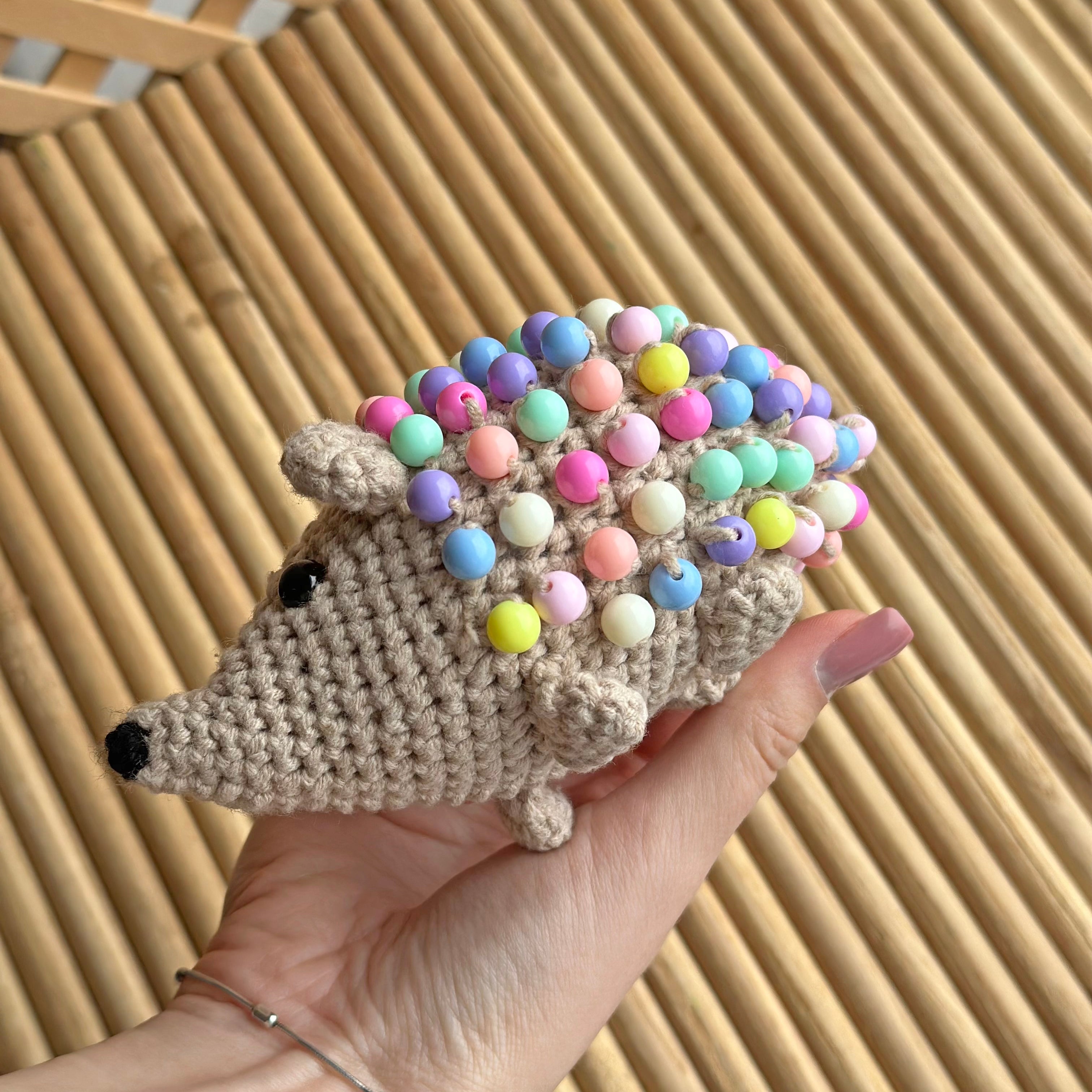 2 IN 1 BEAD HEDGEHOGS Crochet Pattern (skill level Intermediate)