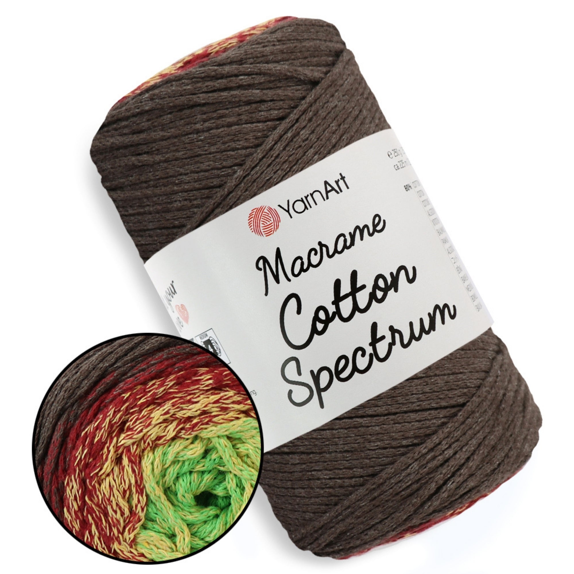 YarnArt Macrame Cotton Spectrum, 18 colors, 8.8 oz / 246 yds