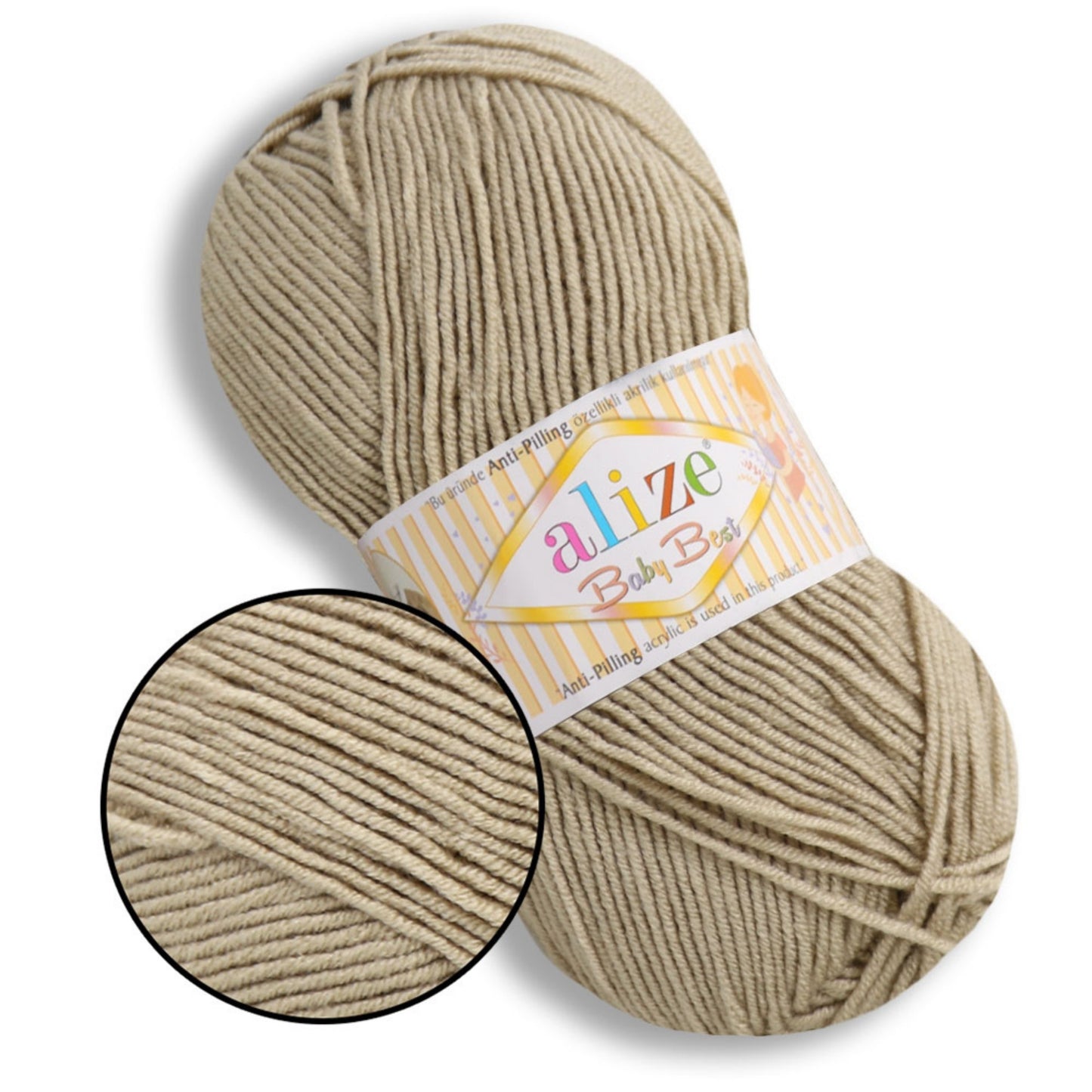 Alize Baby Best, 65 colors, 3.53 oz / 262 yds