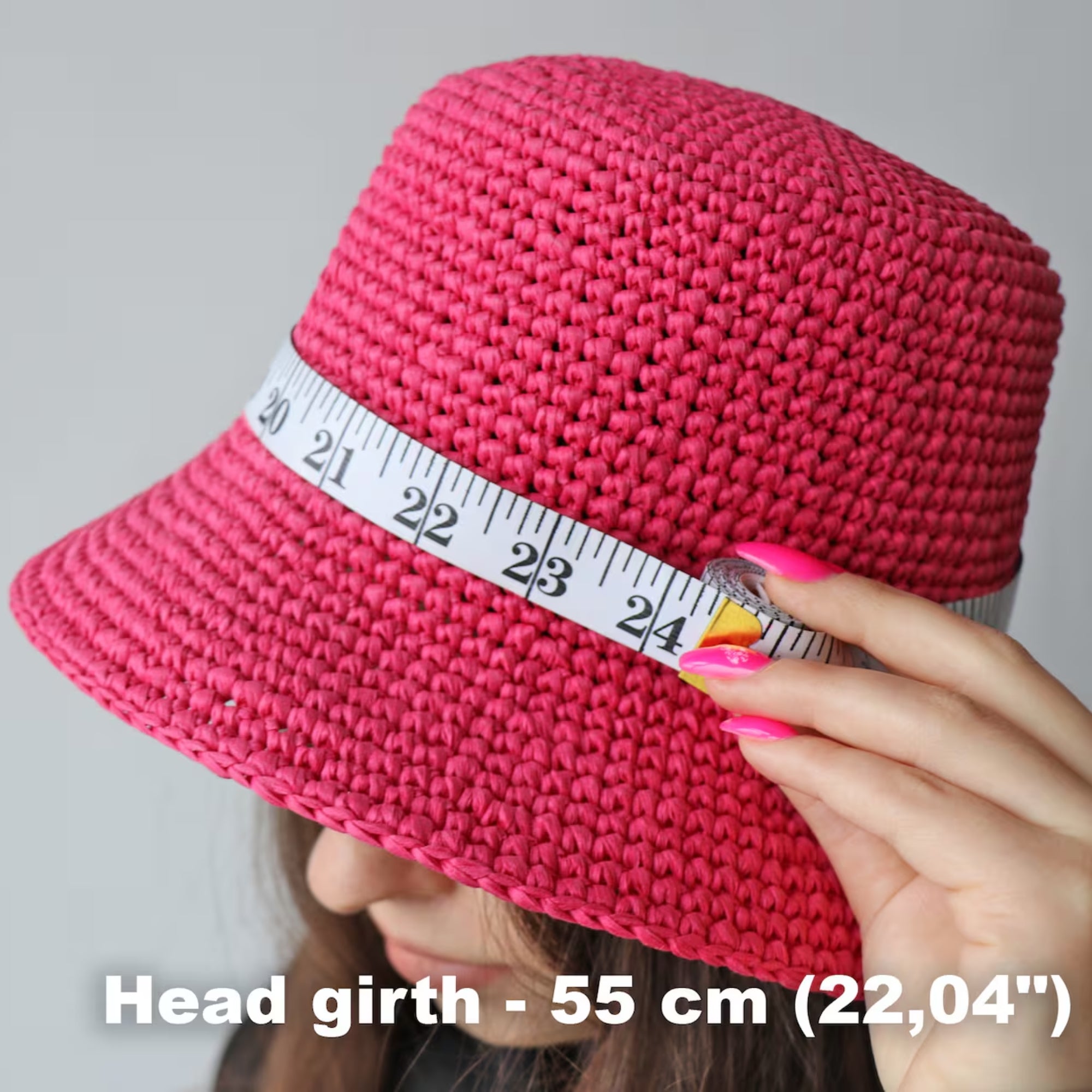 Organic Raffia Bucket Hat Crochet Kit