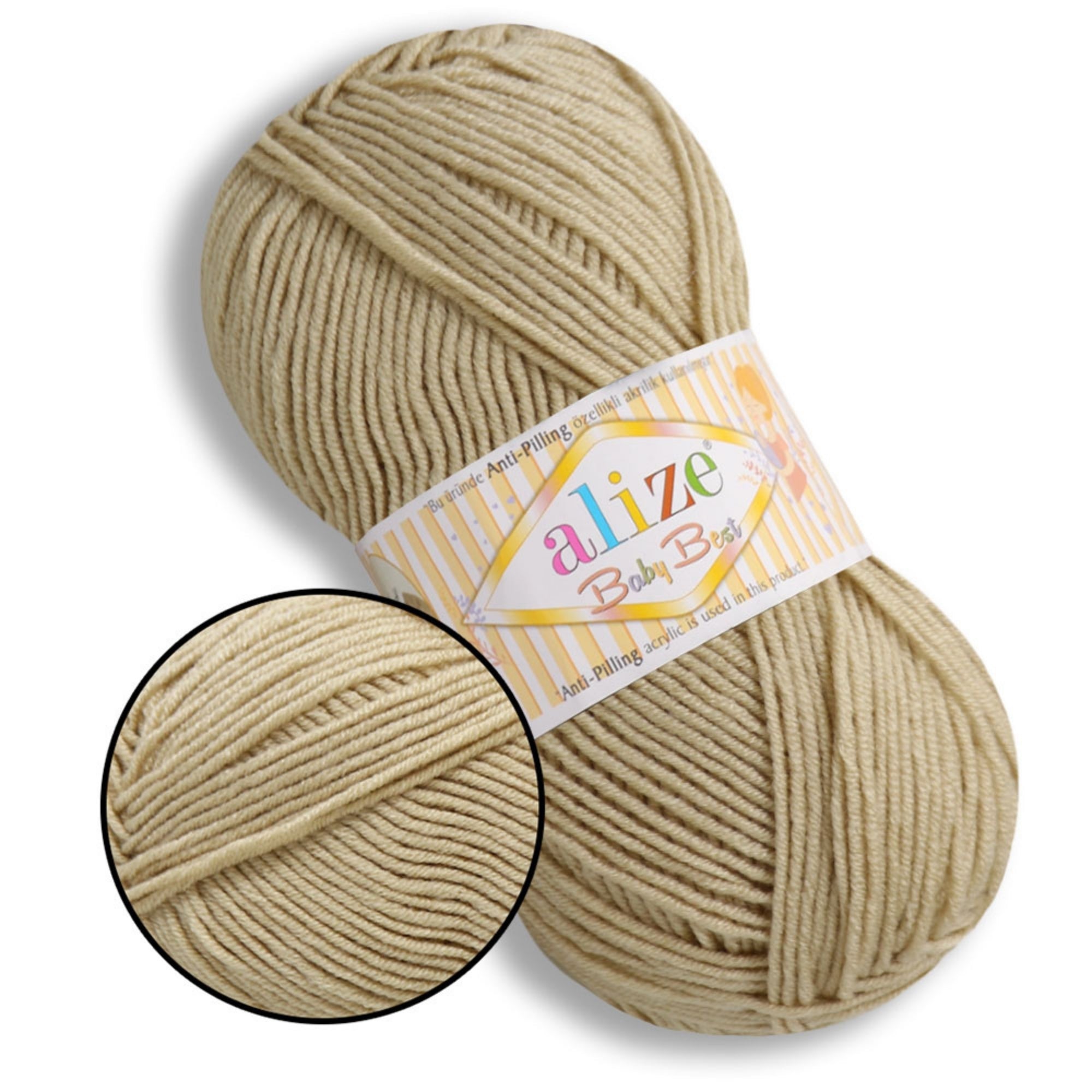 Alize Baby Best, 65 colors, 3.53 oz / 262 yds